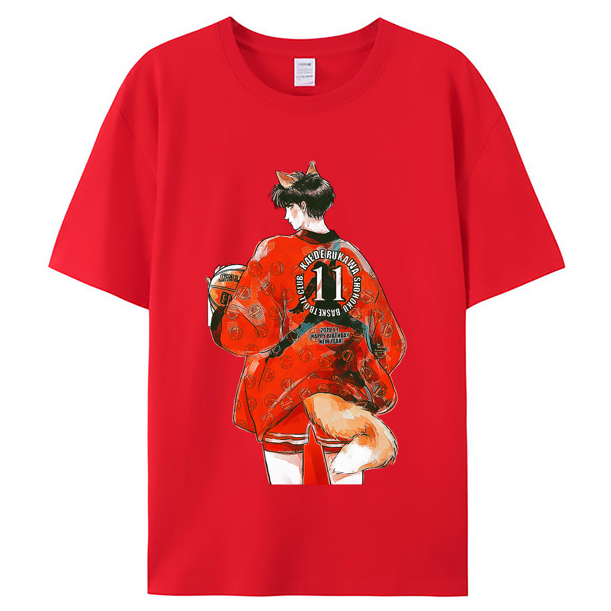 （画像用） SLAM DUNK／スラムダンク レディースカジュアルプリントTシャツ（綿100％）