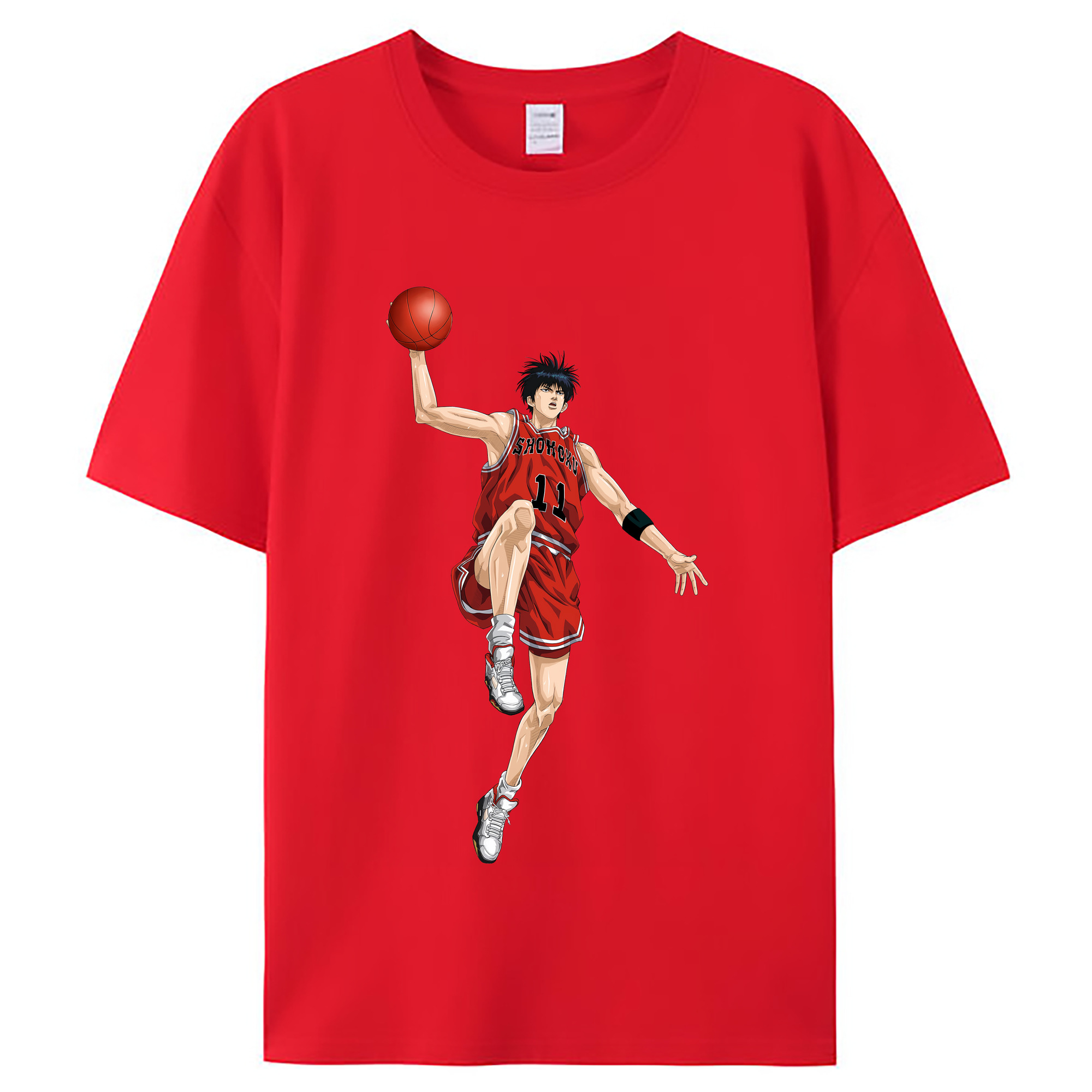 （画像用） SLAM DUNK／スラムダンク レディースカジュアルプリントTシャツ（綿100％）