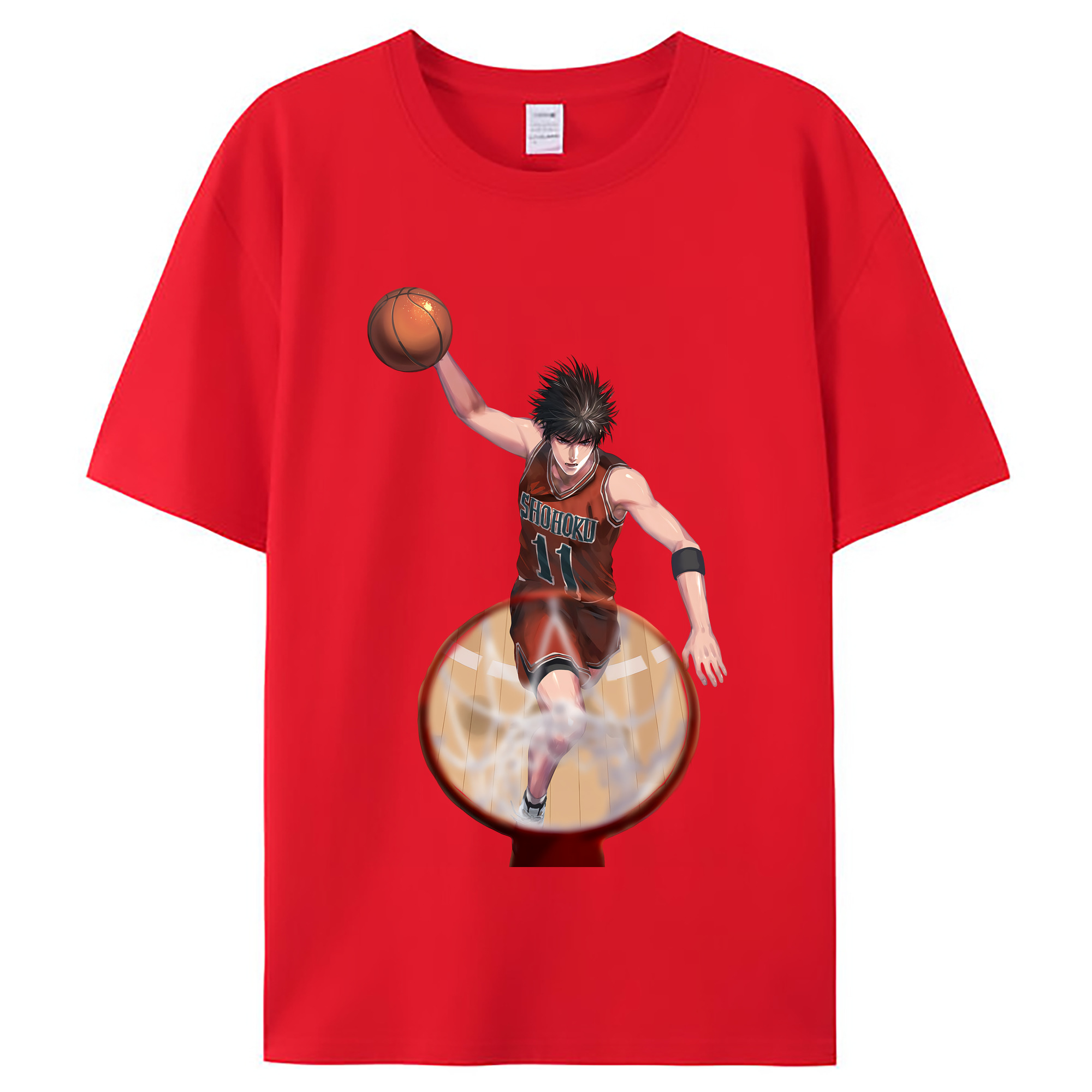 （画像用） SLAM DUNK／スラムダンク レディースカジュアルプリントTシャツ（綿100％）