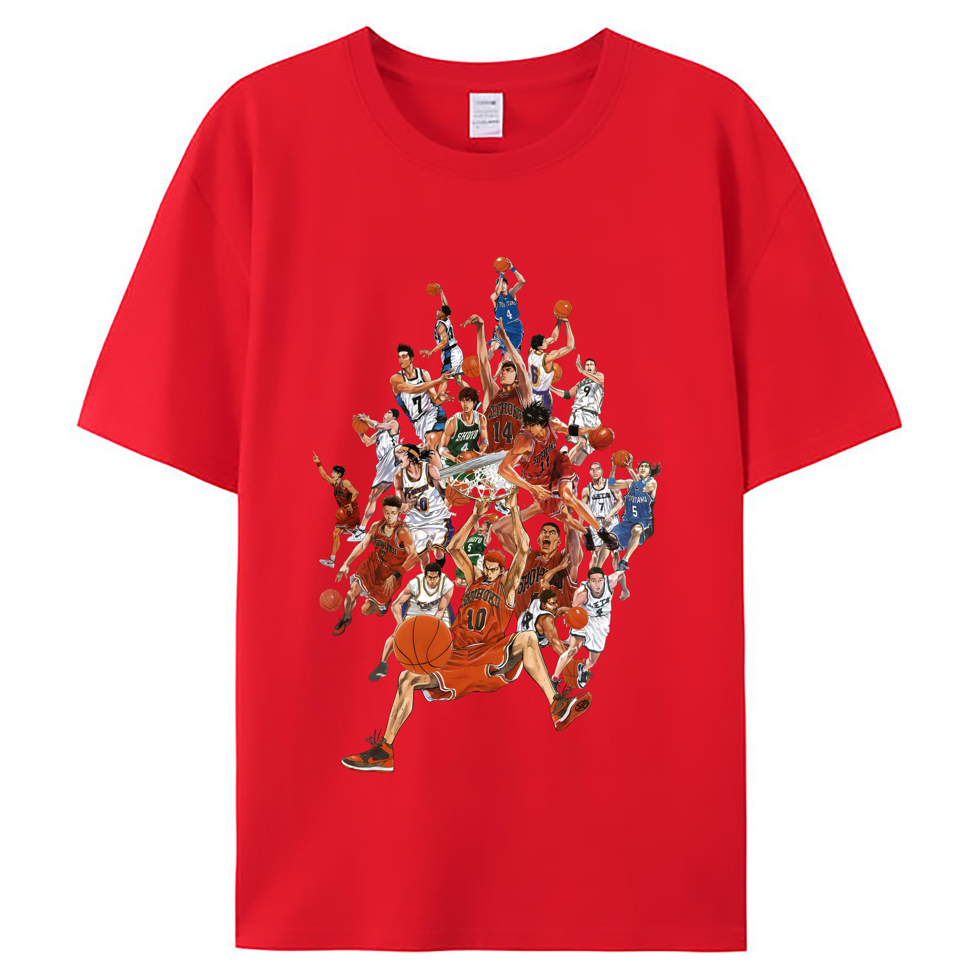 （画像用） SLAM DUNK／スラムダンク レディースカジュアルプリントTシャツ（綿100％）