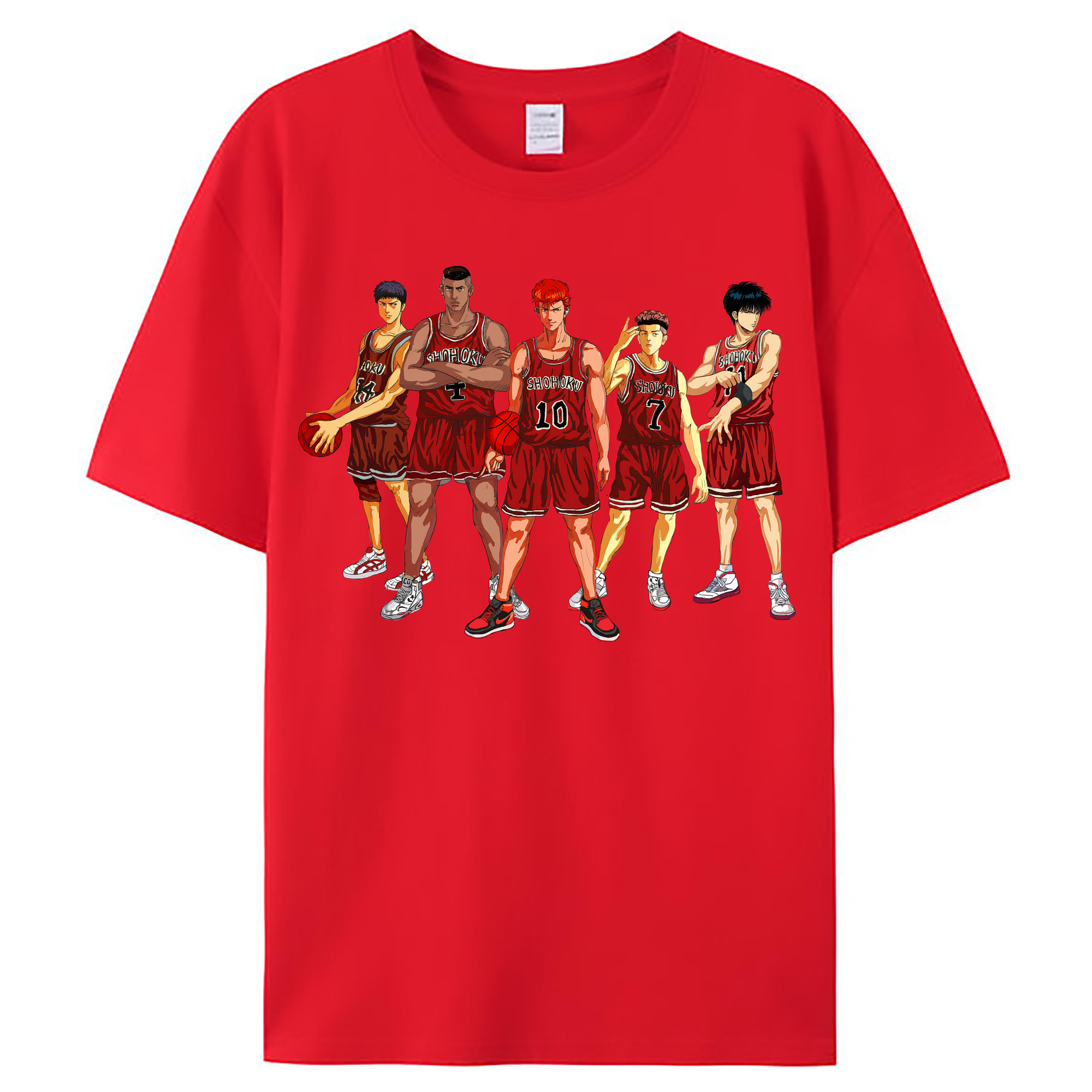 （画像用） SLAM DUNK／スラムダンク レディースカジュアルプリントTシャツ（綿100％）