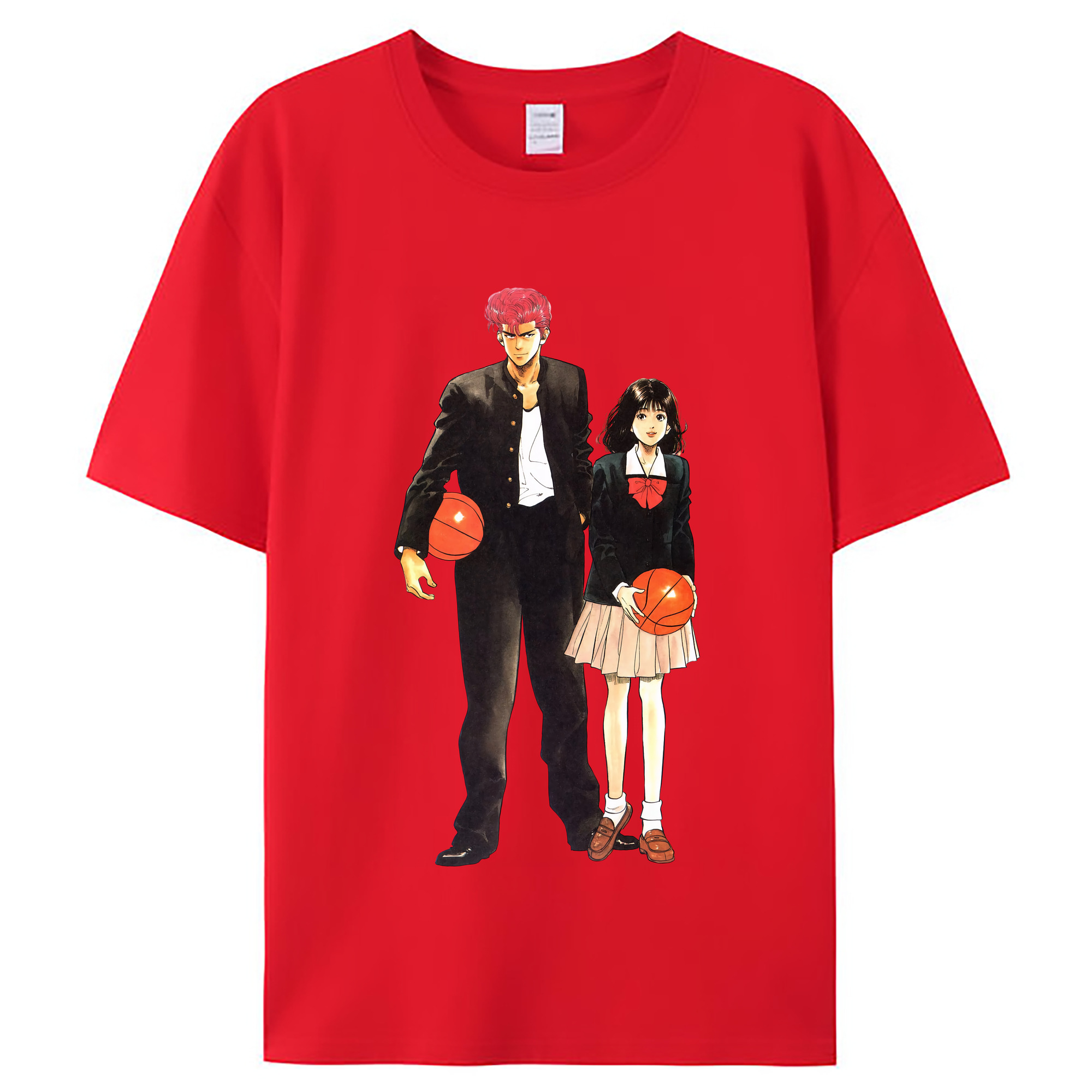 （画像用） SLAM DUNK／スラムダンク レディースカジュアルプリントTシャツ（綿100％）