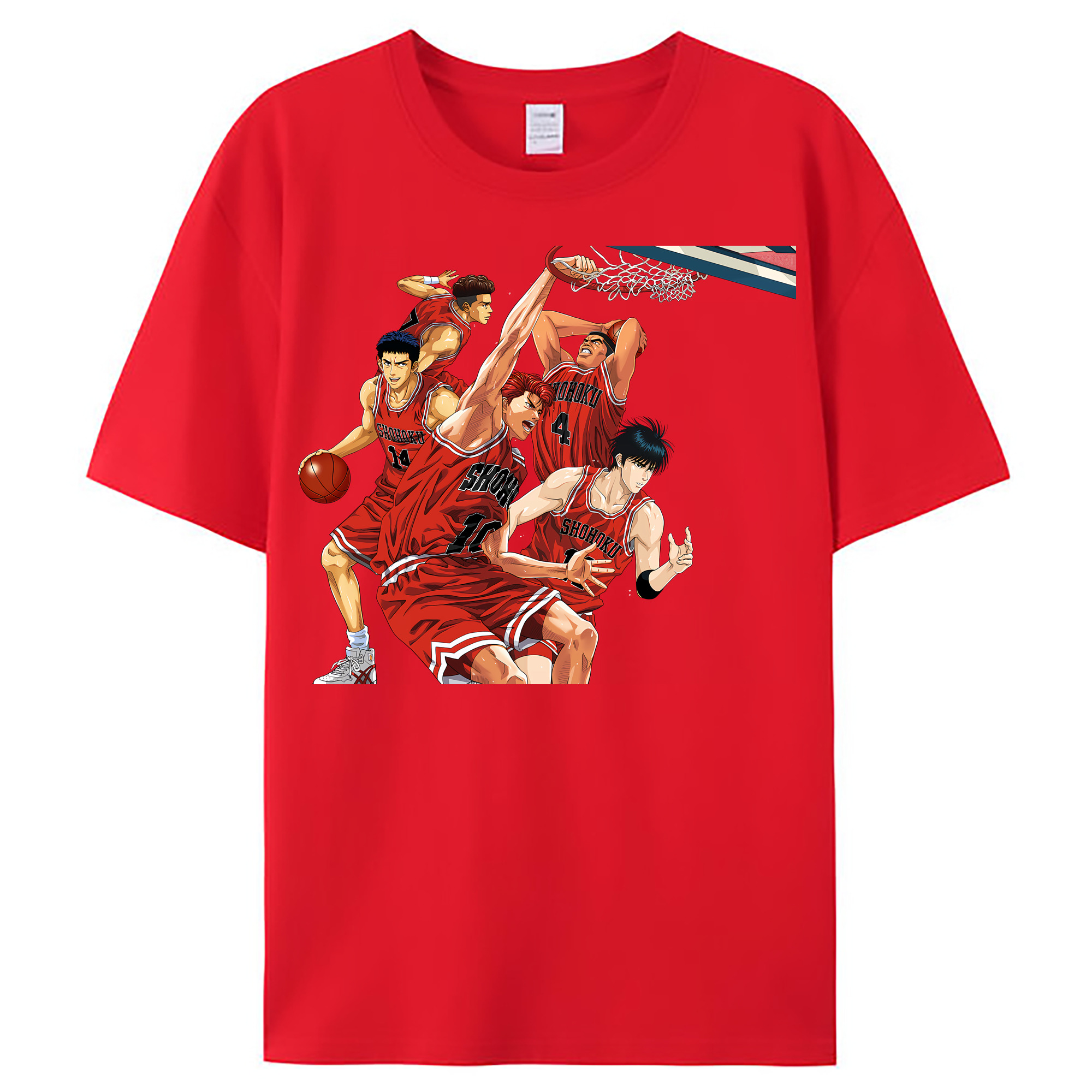 （画像用） SLAM DUNK／スラムダンク レディースカジュアルプリントTシャツ（綿100％）