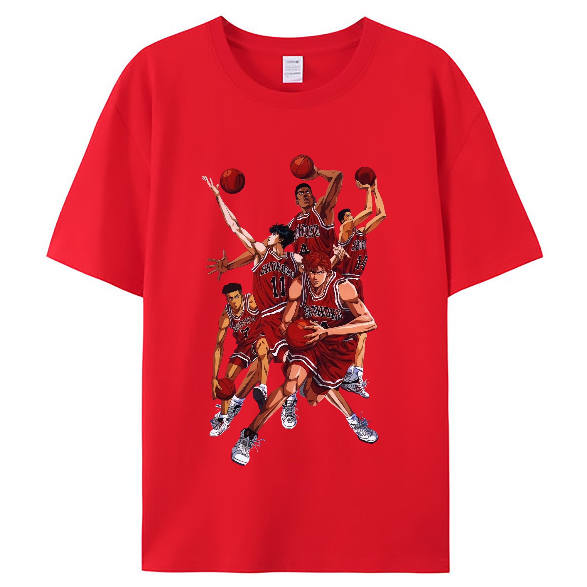 （画像用） SLAM DUNK／スラムダンク レディースカジュアルプリントTシャツ（綿100％）