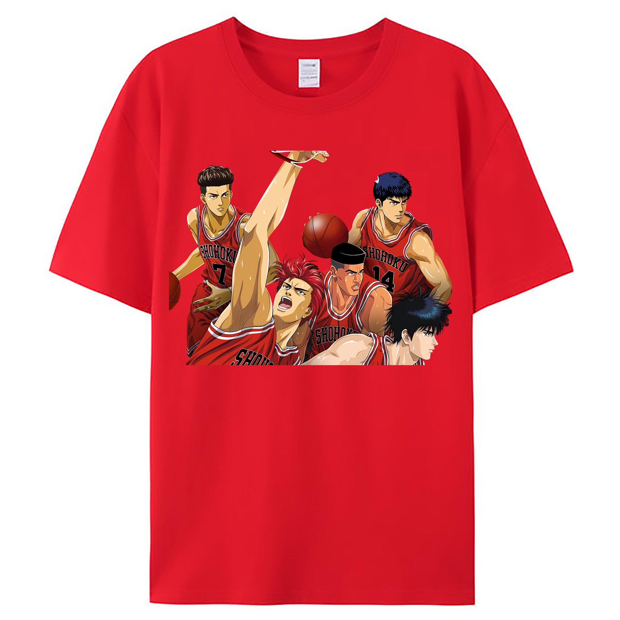 （画像用） SLAM DUNK／スラムダンク レディースカジュアルプリントTシャツ（綿100％）
