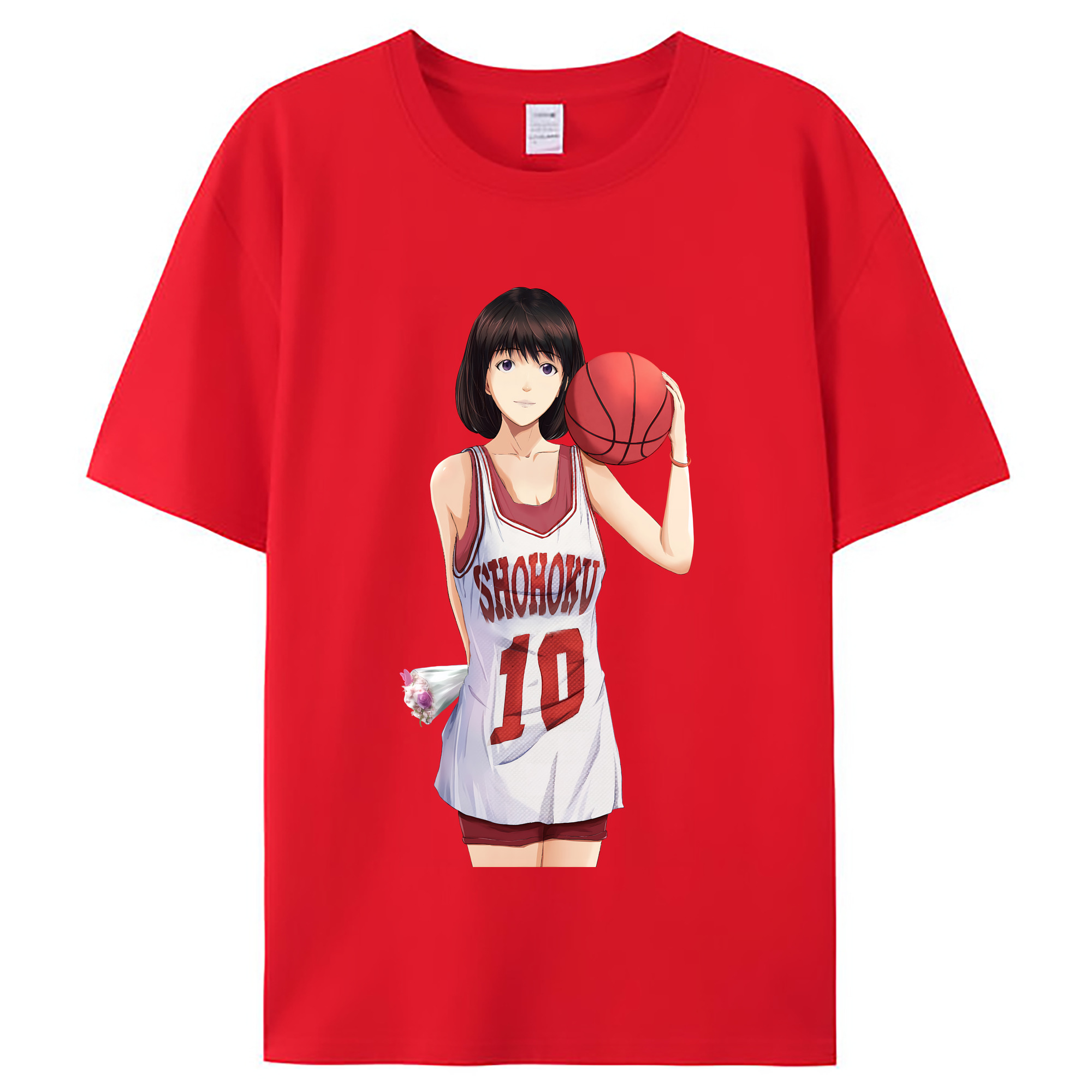 （画像用） SLAM DUNK／スラムダンク レディースカジュアルプリントTシャツ（綿100％）