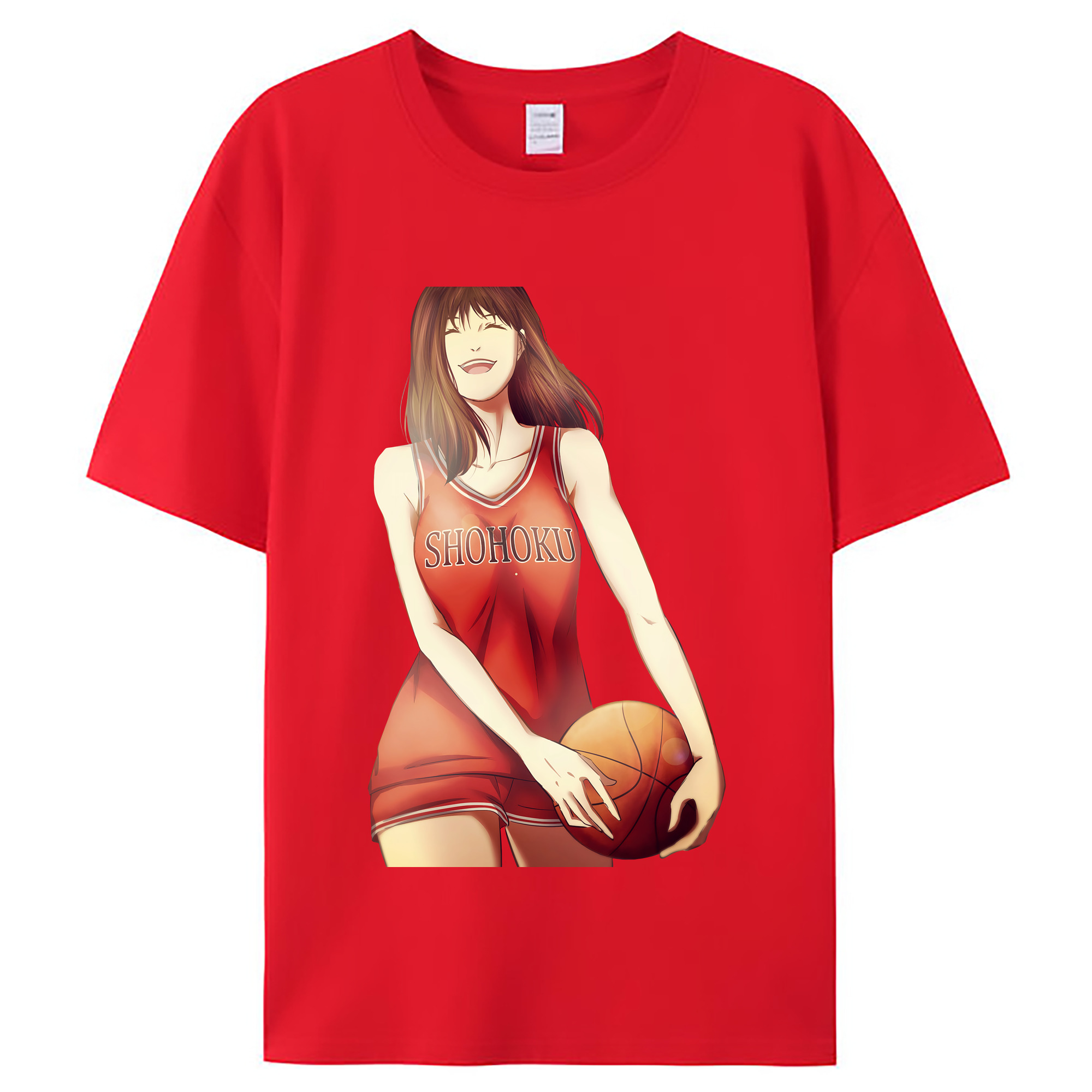 （画像用） SLAM DUNK／スラムダンク レディースカジュアルプリントTシャツ（綿100％）