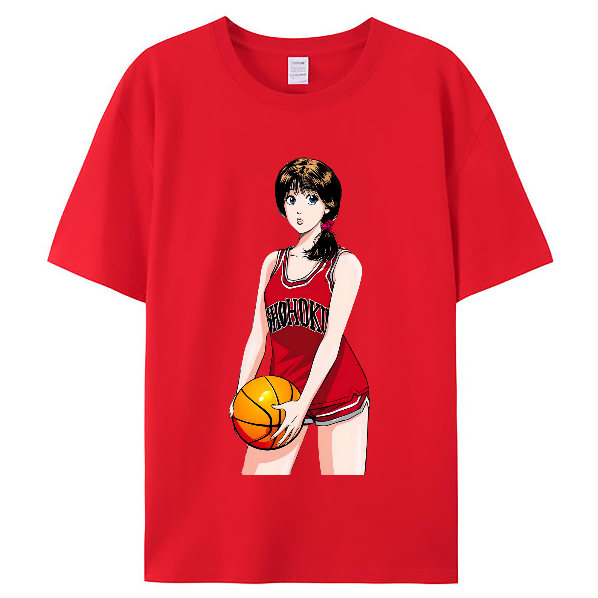（画像用） SLAM DUNK／スラムダンク レディースカジュアルプリントTシャツ（綿100％）