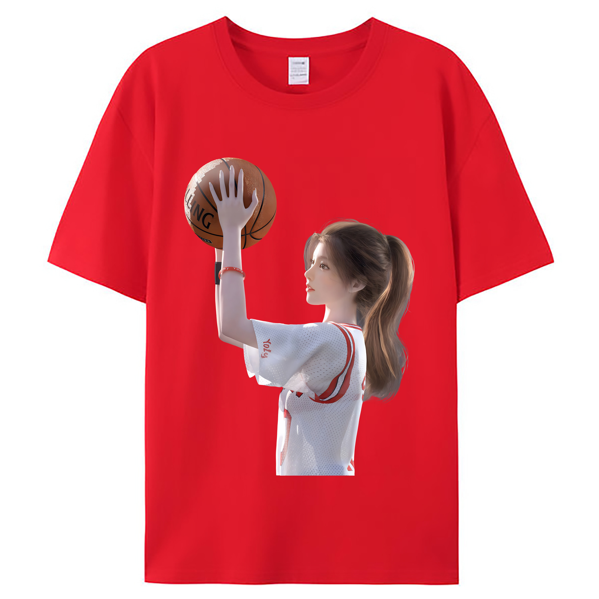 （画像用） SLAM DUNK／スラムダンク レディースカジュアルプリントTシャツ（綿100％）