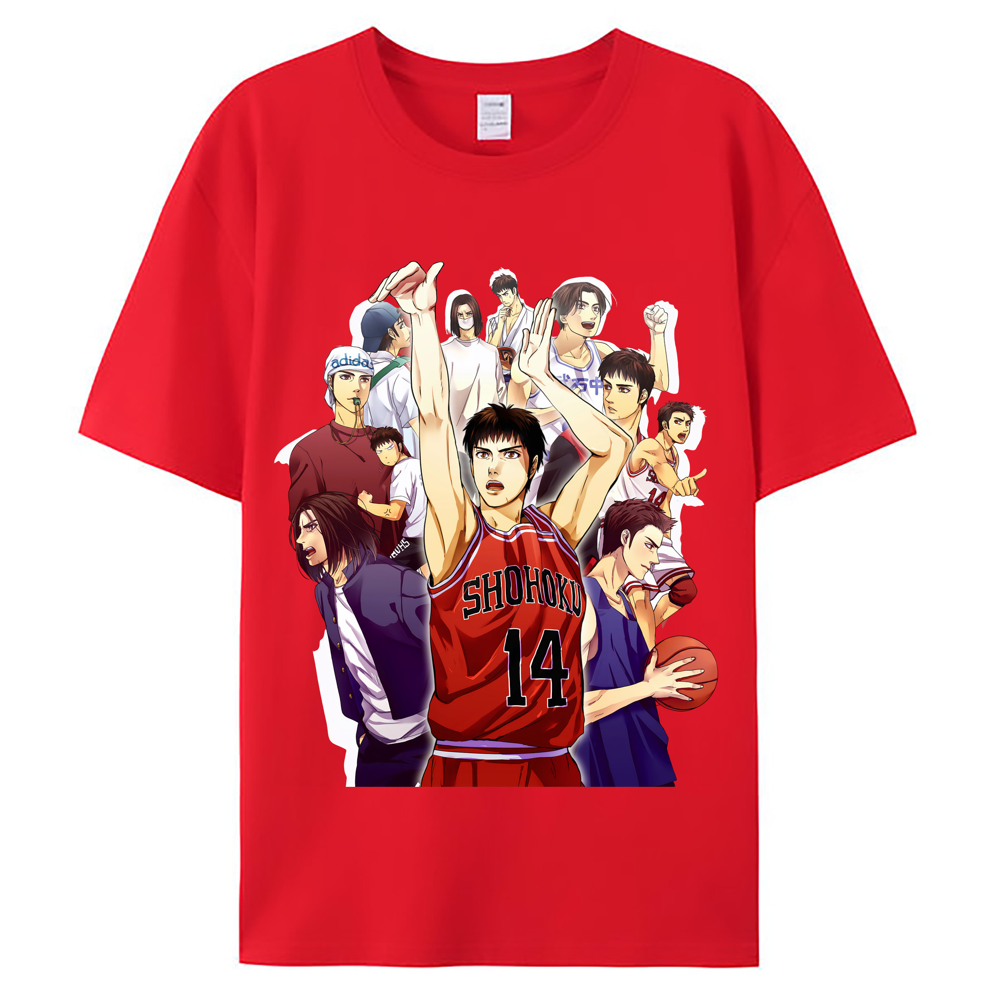 （画像用） SLAM DUNK／スラムダンク レディースカジュアルプリントTシャツ（綿100％）