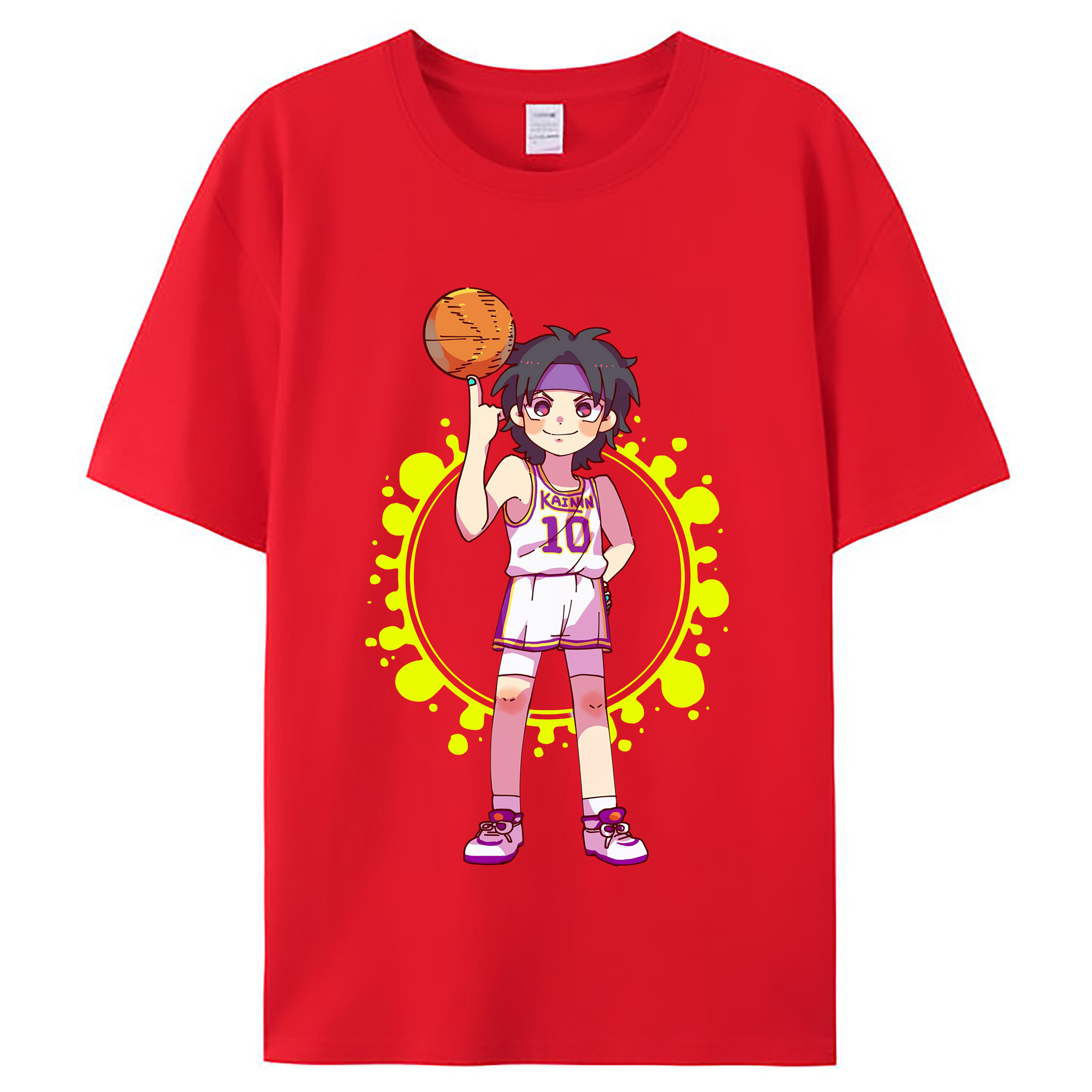 （画像用） SLAM DUNK／スラムダンク レディースカジュアルプリントTシャツ（綿100％）