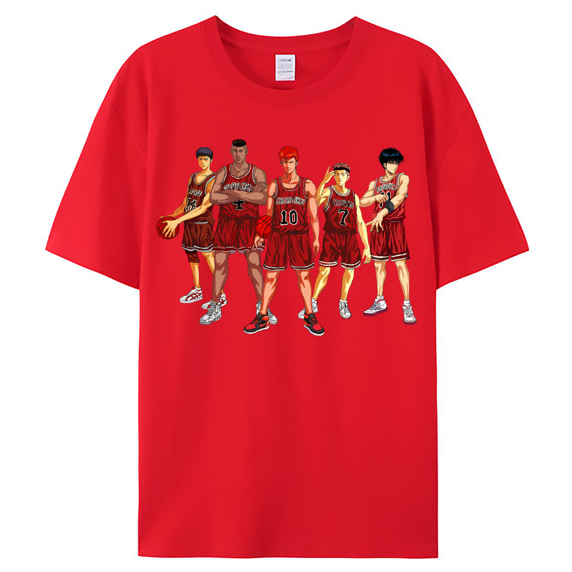 （画像用） SLAM DUNK／スラムダンク レディースカジュアルプリントTシャツ（綿100％）