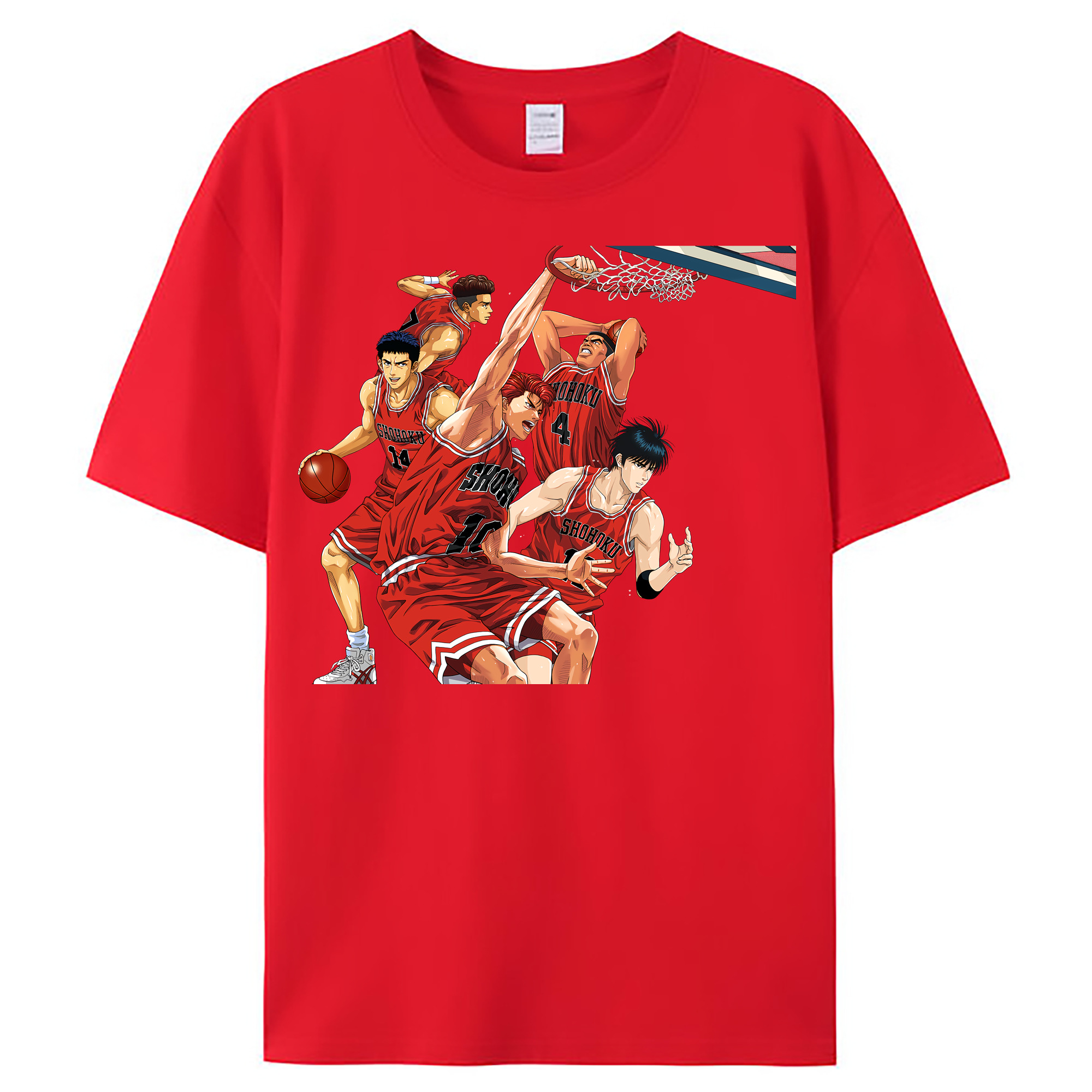 （画像用） SLAM DUNK／スラムダンク レディースカジュアルプリントTシャツ（綿100％）