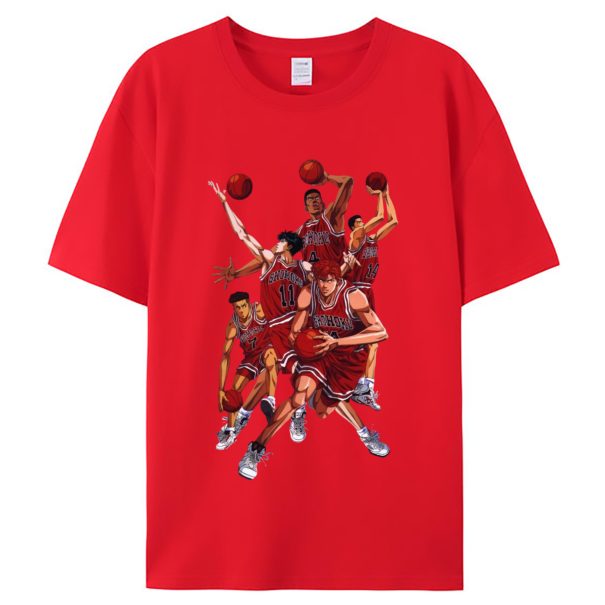（画像用） SLAM DUNK／スラムダンク レディースカジュアルプリントTシャツ（綿100％）