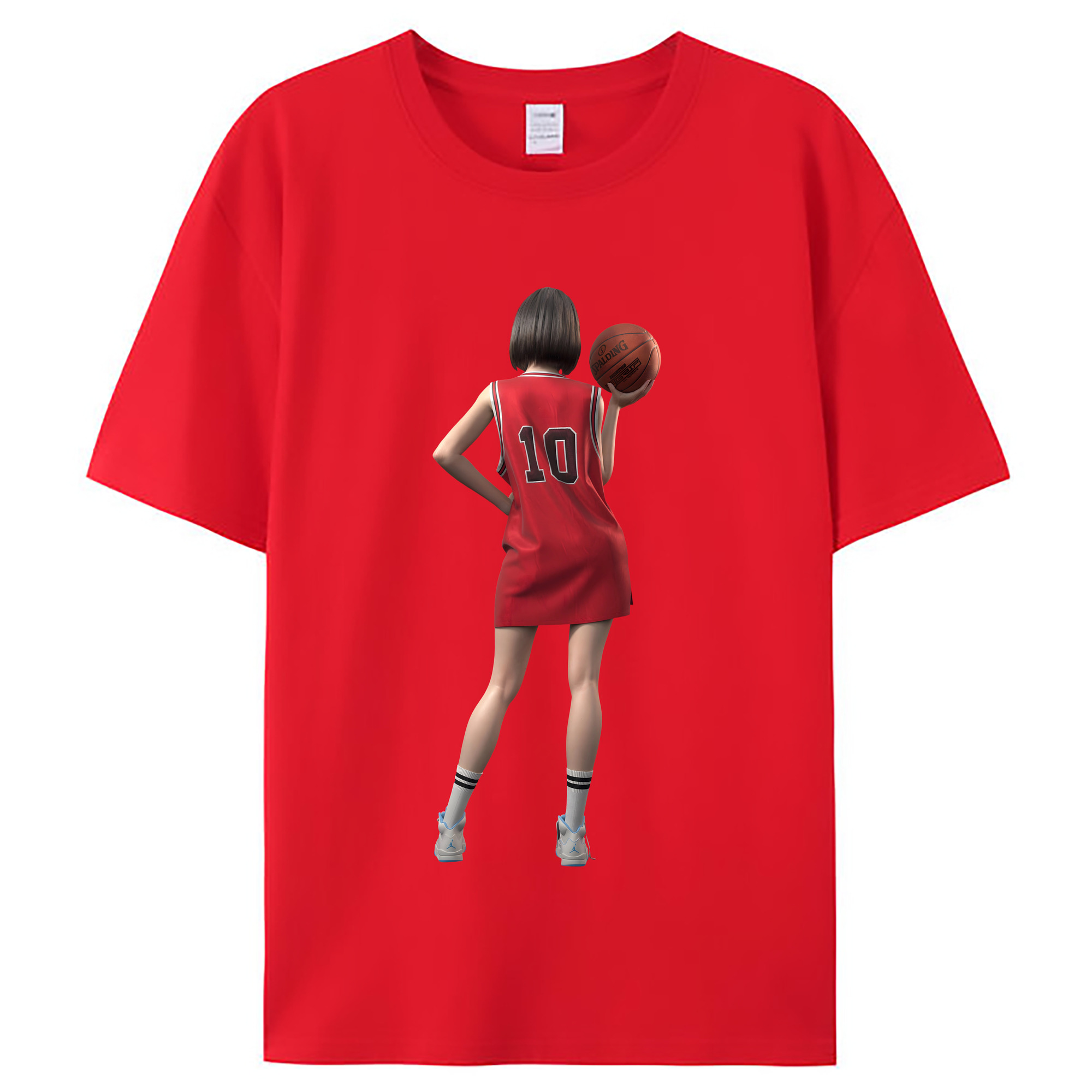 （画像用） SLAM DUNK／スラムダンク レディースカジュアルプリントTシャツ（綿100％）