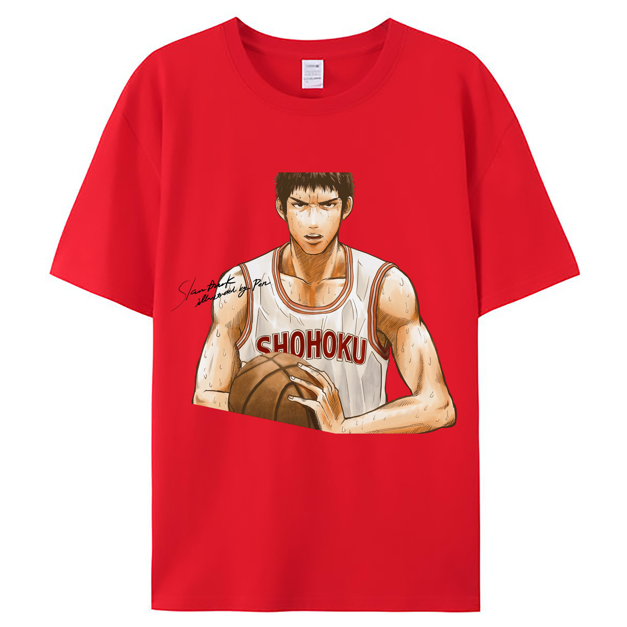 （画像用） SLAM DUNK／スラムダンク レディースカジュアルプリントTシャツ（綿100％）
