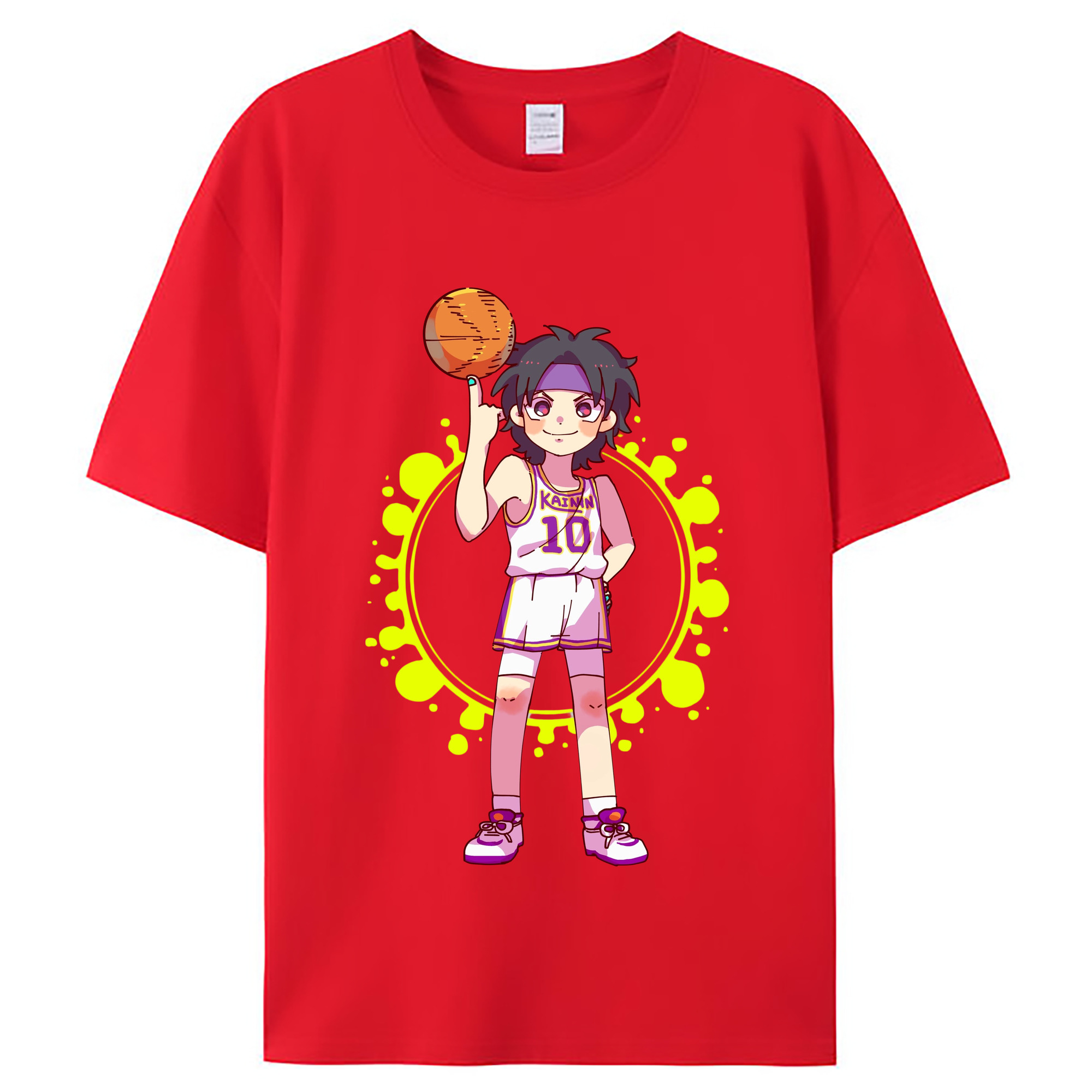（画像用） SLAM DUNK／スラムダンク レディースカジュアルプリントTシャツ（綿100％）