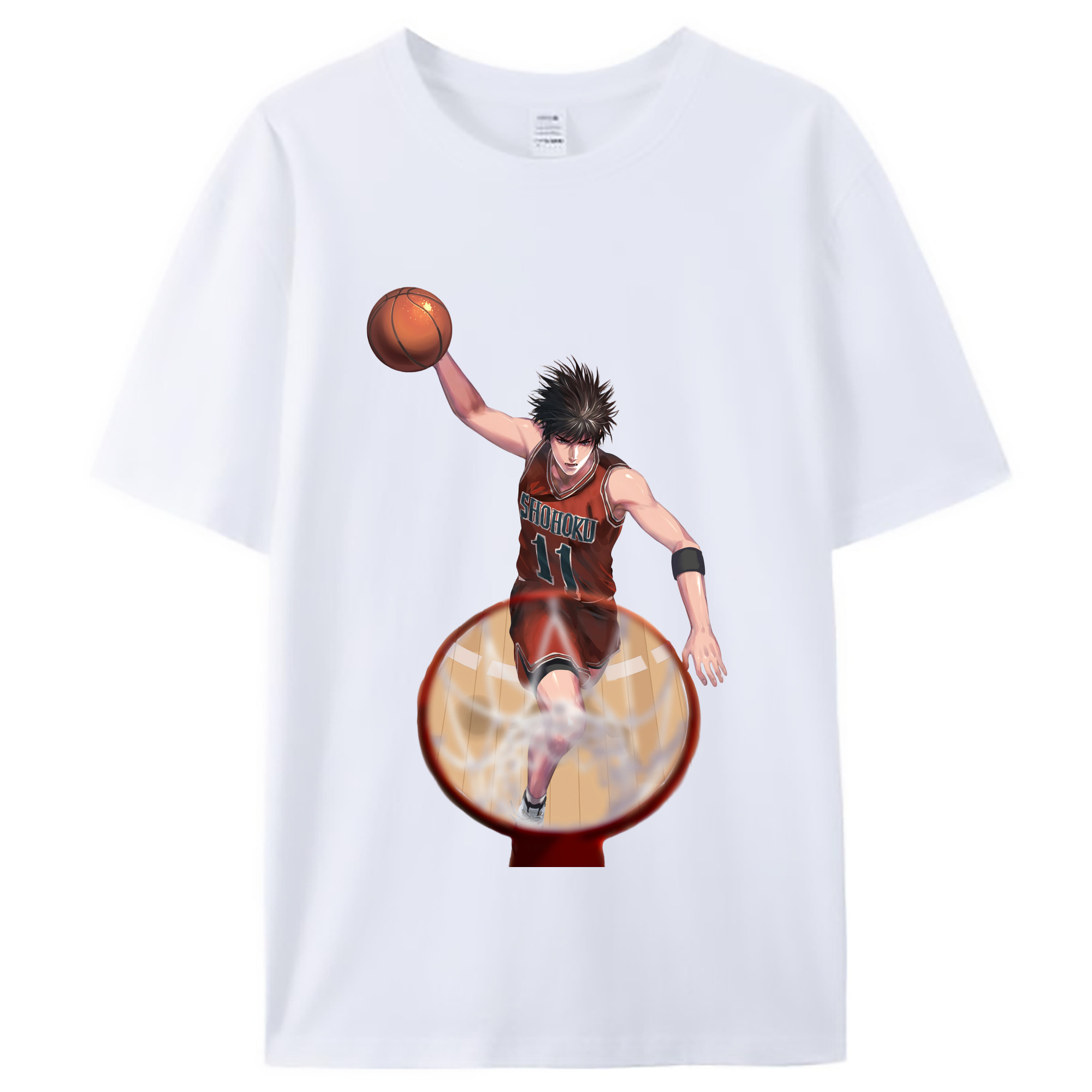 （画像用） SLAM DUNK／スラムダンク レディースカジュアルプリントTシャツ（綿100％）