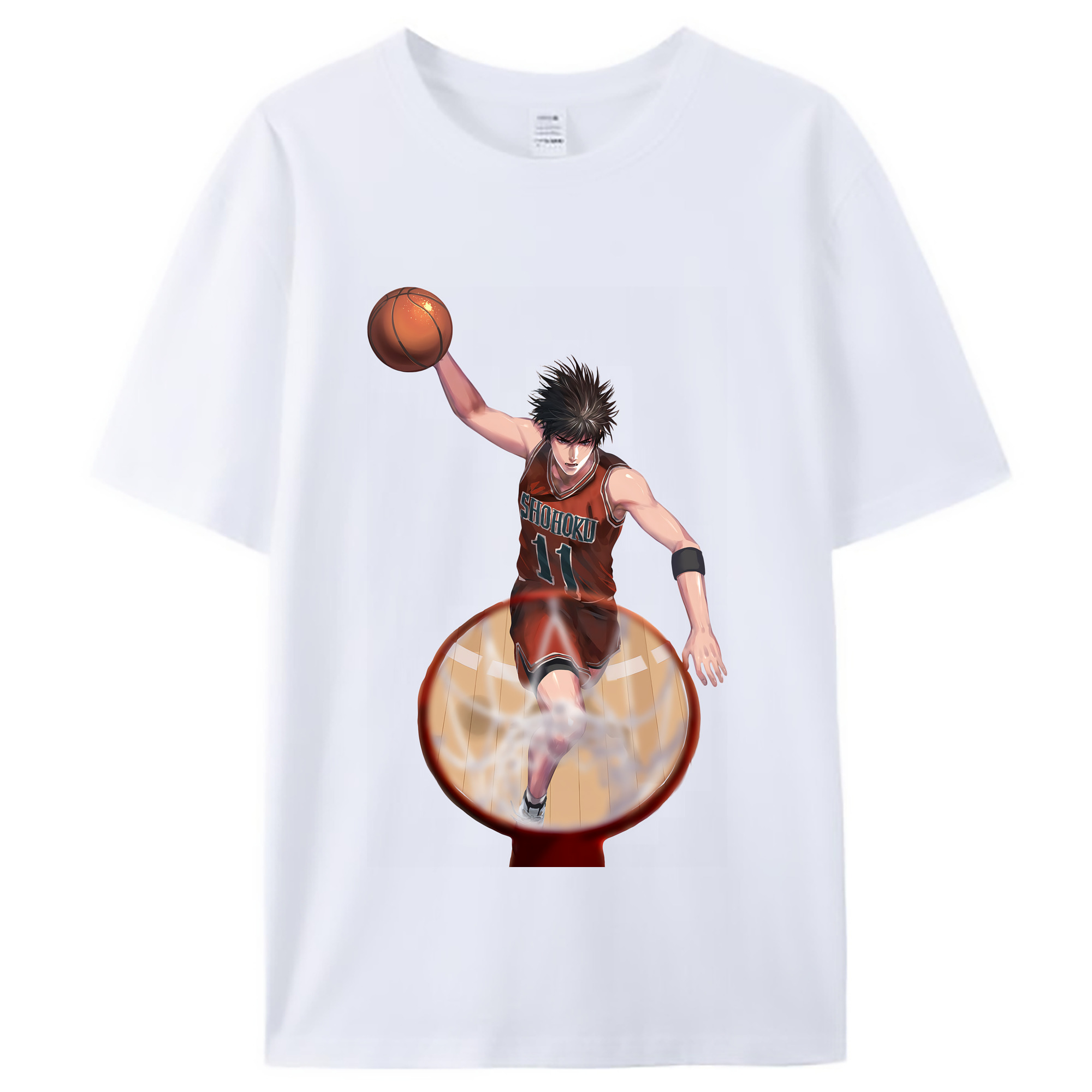 （画像用） SLAM DUNK／スラムダンク レディースカジュアルプリントTシャツ（綿100％）