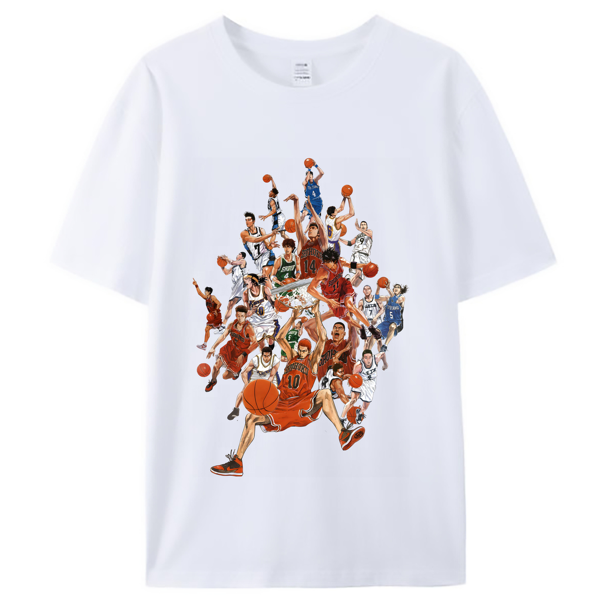 （画像用） SLAM DUNK／スラムダンク レディースカジュアルプリントTシャツ（綿100％）