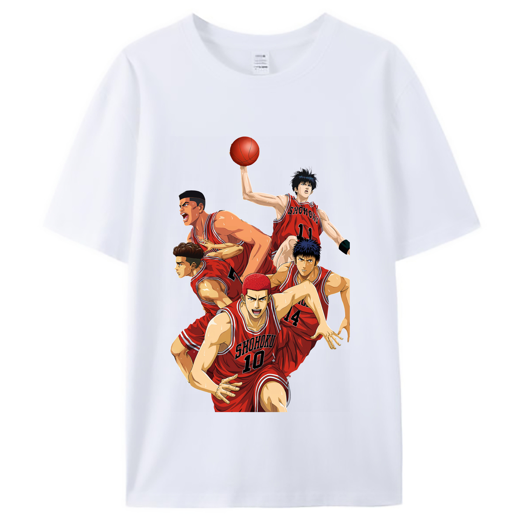 （画像用） SLAM DUNK／スラムダンク レディースカジュアルプリントTシャツ（綿100％）