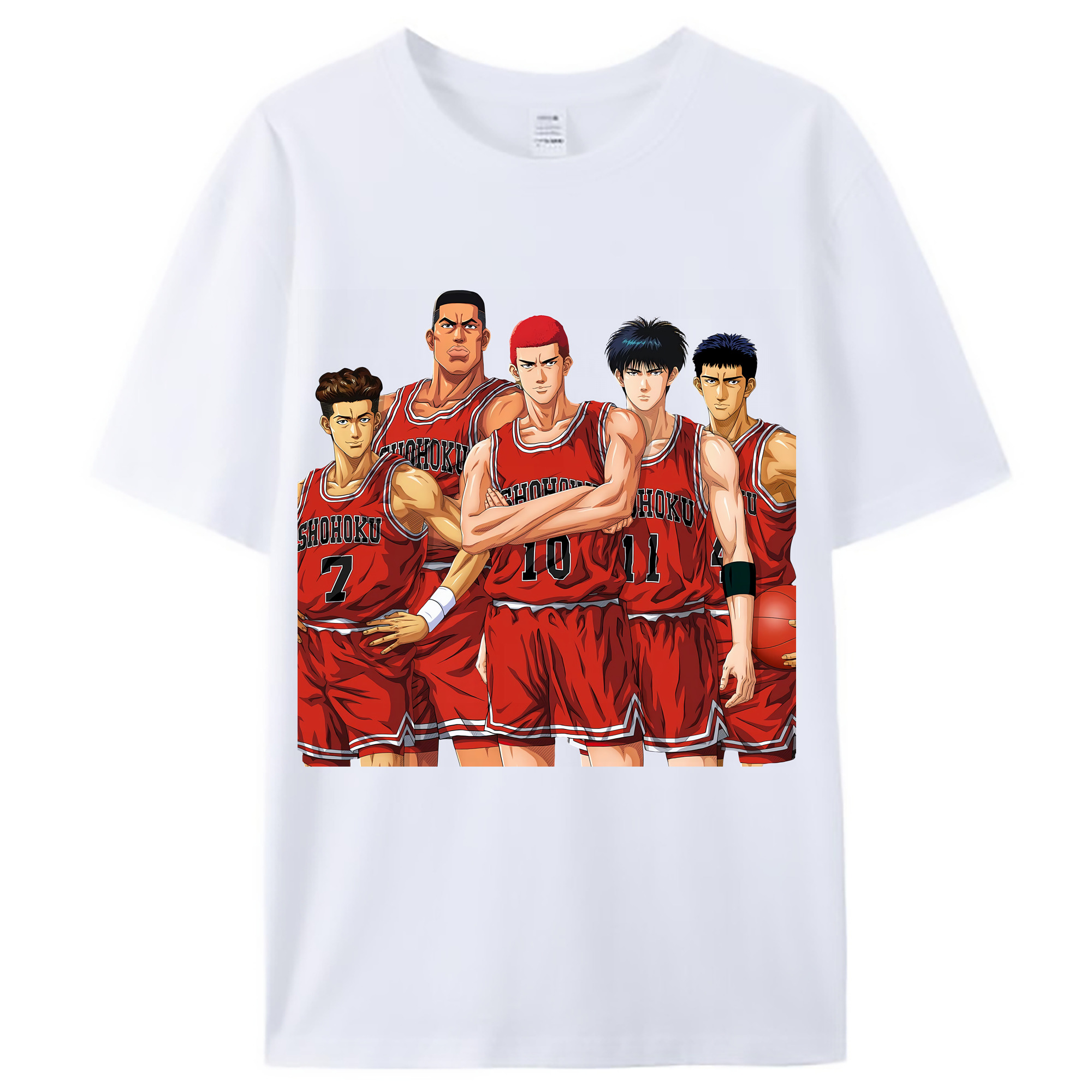 （画像用） SLAM DUNK／スラムダンク レディースカジュアルプリントTシャツ（綿100％）