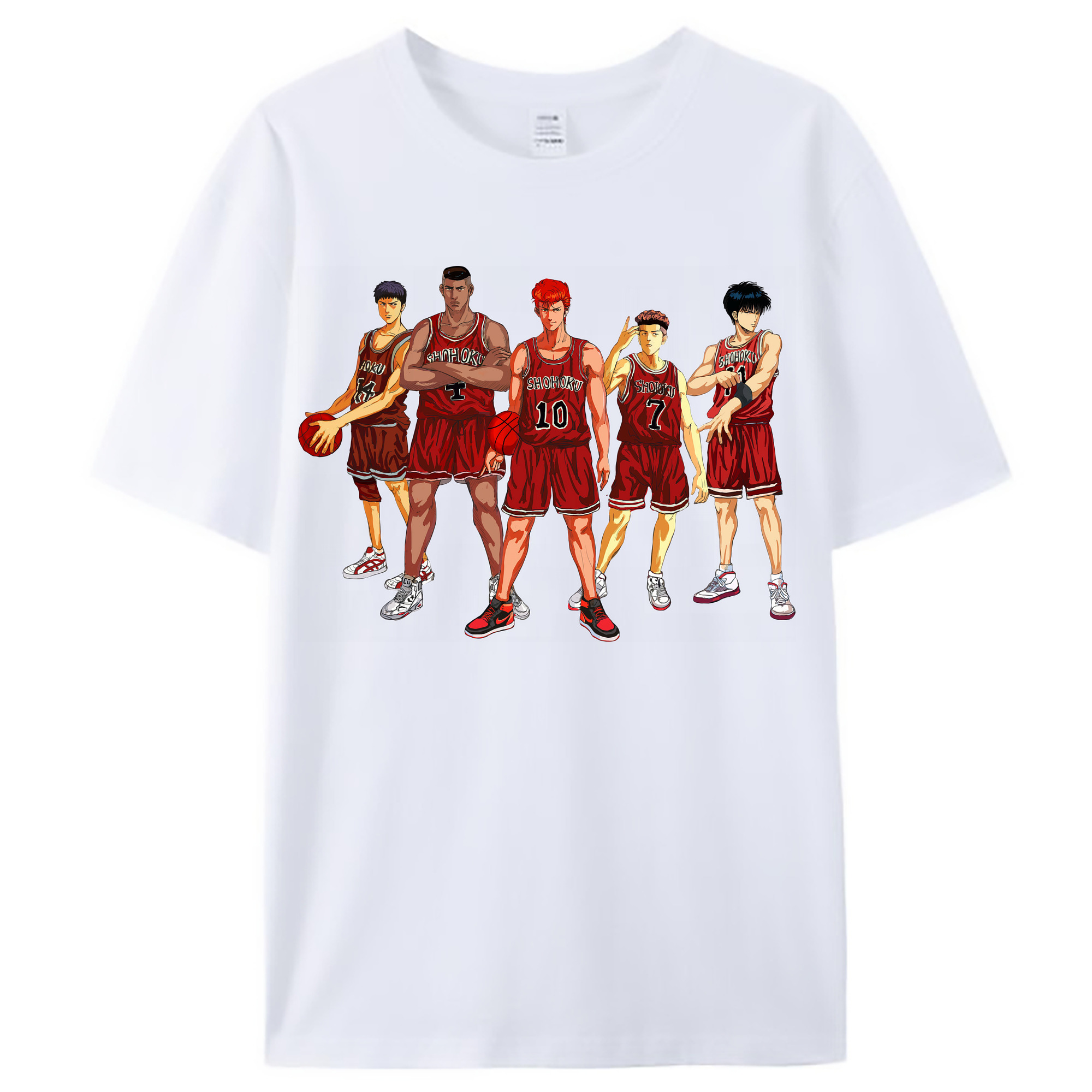 （画像用） SLAM DUNK／スラムダンク レディースカジュアルプリントTシャツ（綿100％）