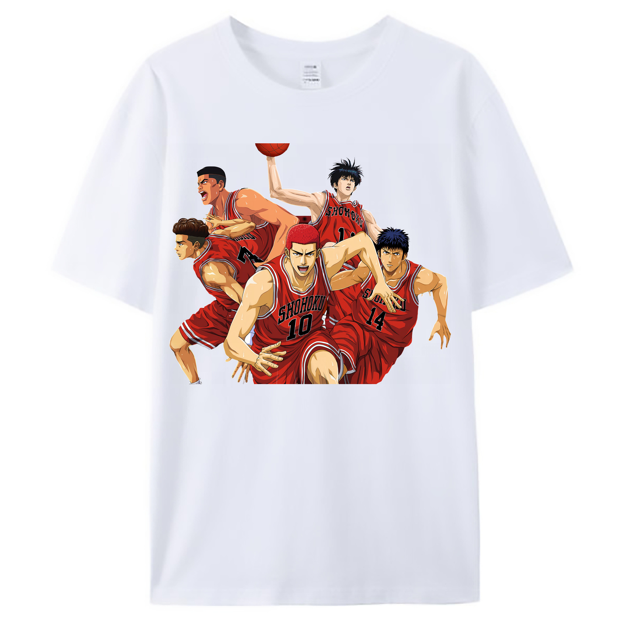 （画像用） SLAM DUNK／スラムダンク レディースカジュアルプリントTシャツ（綿100％）