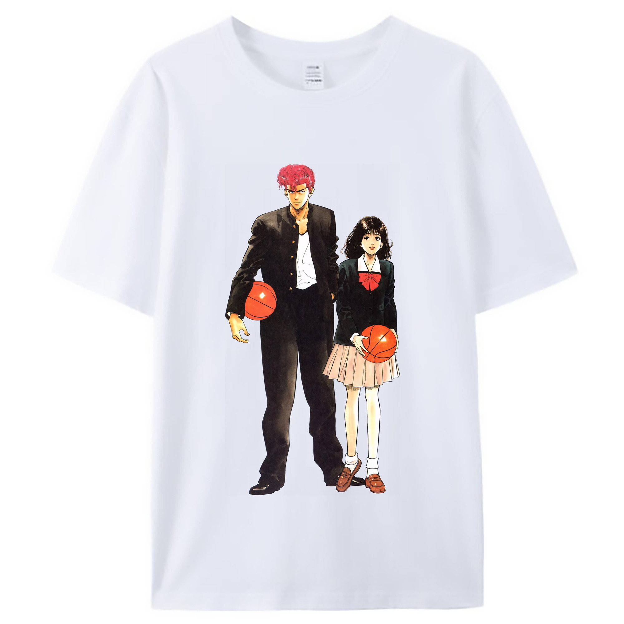 （画像用） SLAM DUNK／スラムダンク レディースカジュアルプリントTシャツ（綿100％）