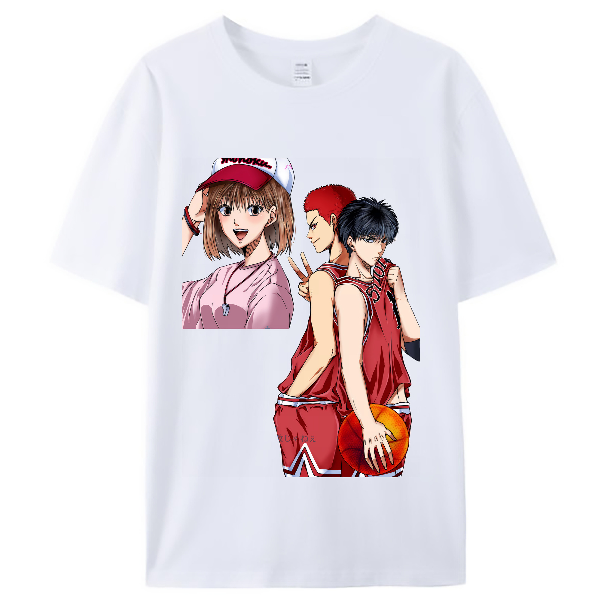 （画像用） SLAM DUNK／スラムダンク レディースカジュアルプリントTシャツ（綿100％）