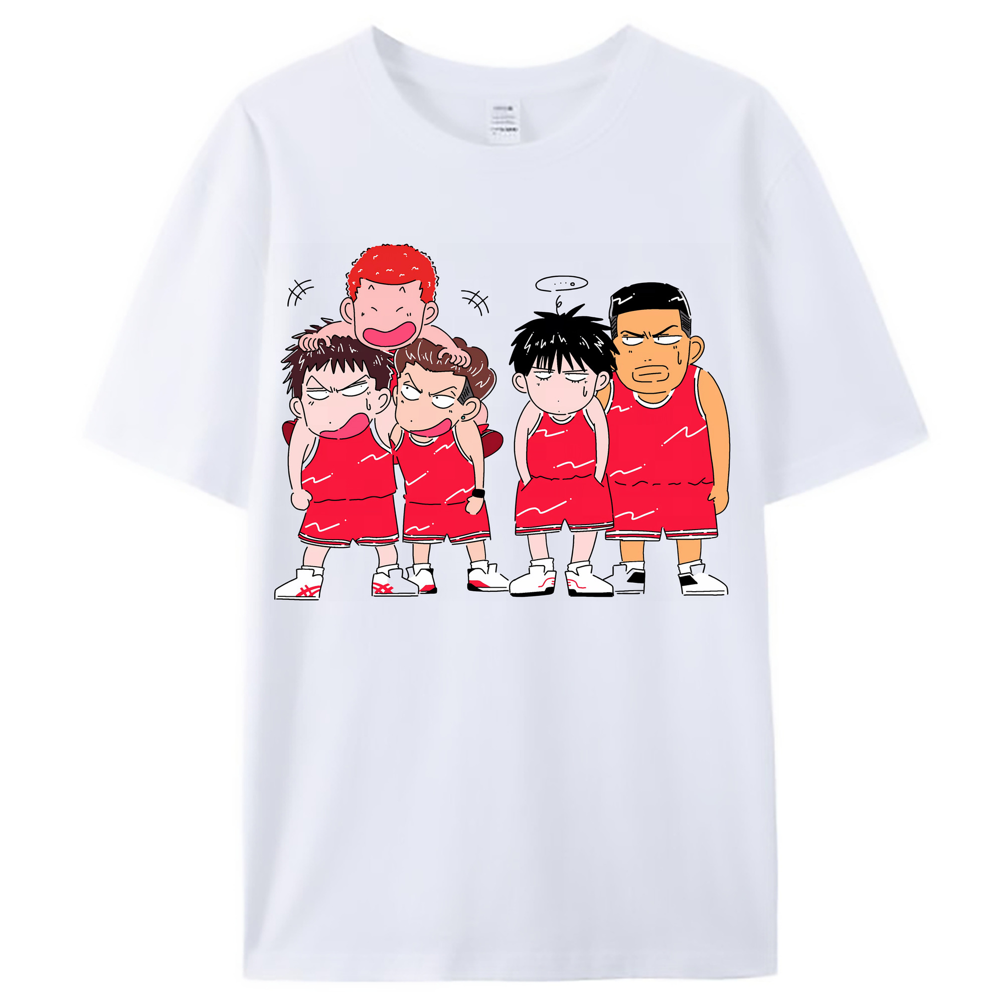 （画像用） SLAM DUNK／スラムダンク レディースカジュアルプリントTシャツ（綿100％）