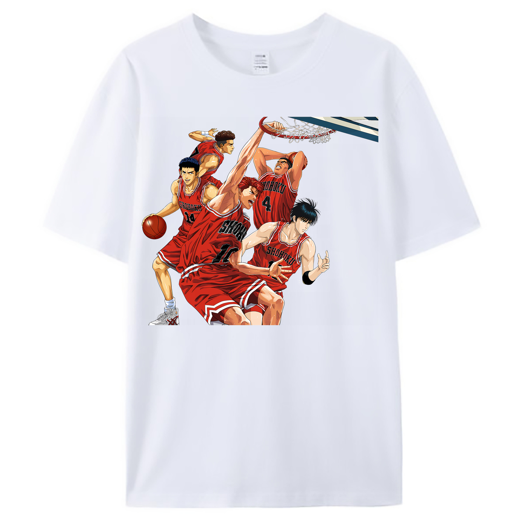（画像用） SLAM DUNK／スラムダンク レディースカジュアルプリントTシャツ（綿100％）