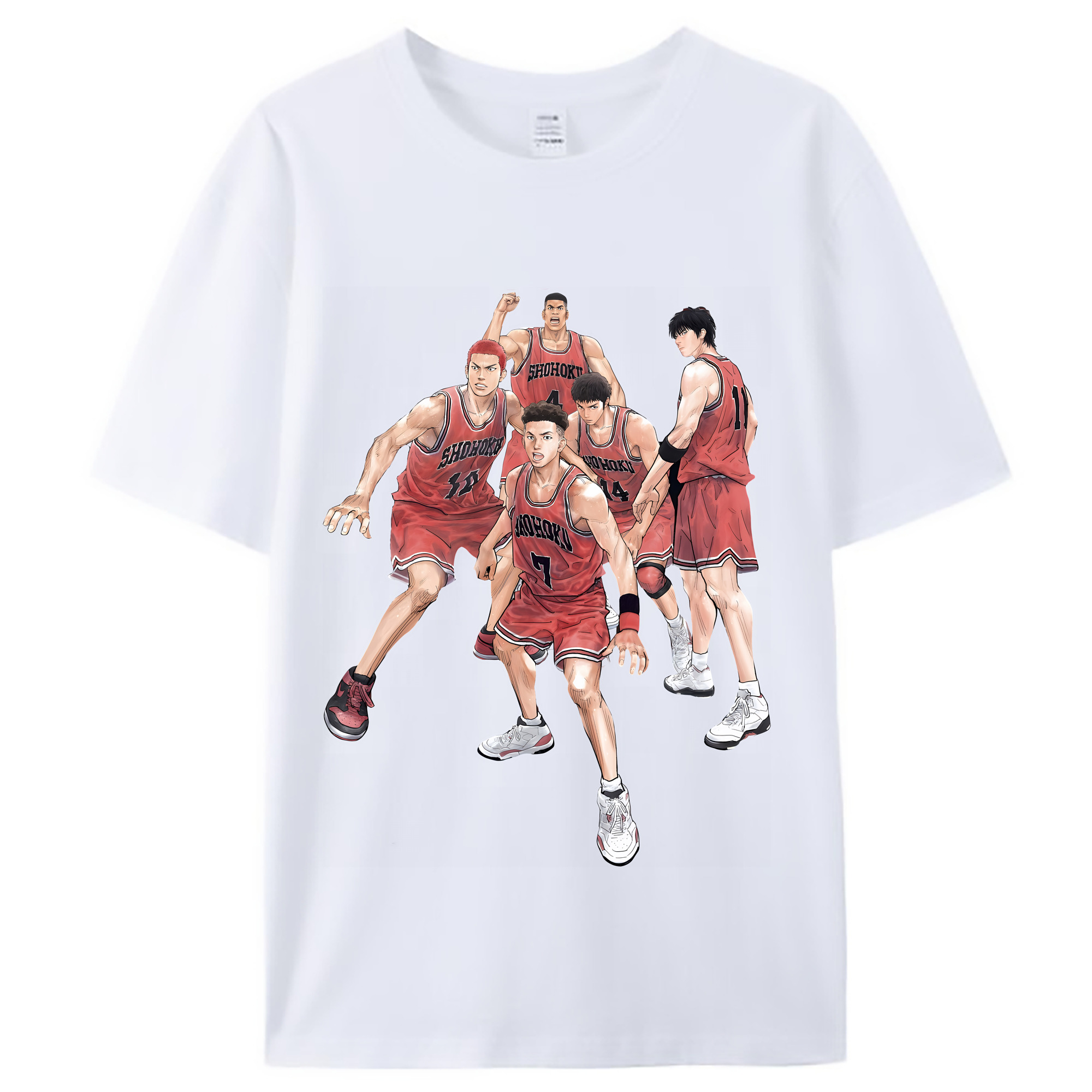 （画像用） SLAM DUNK／スラムダンク レディースカジュアルプリントTシャツ（綿100％）