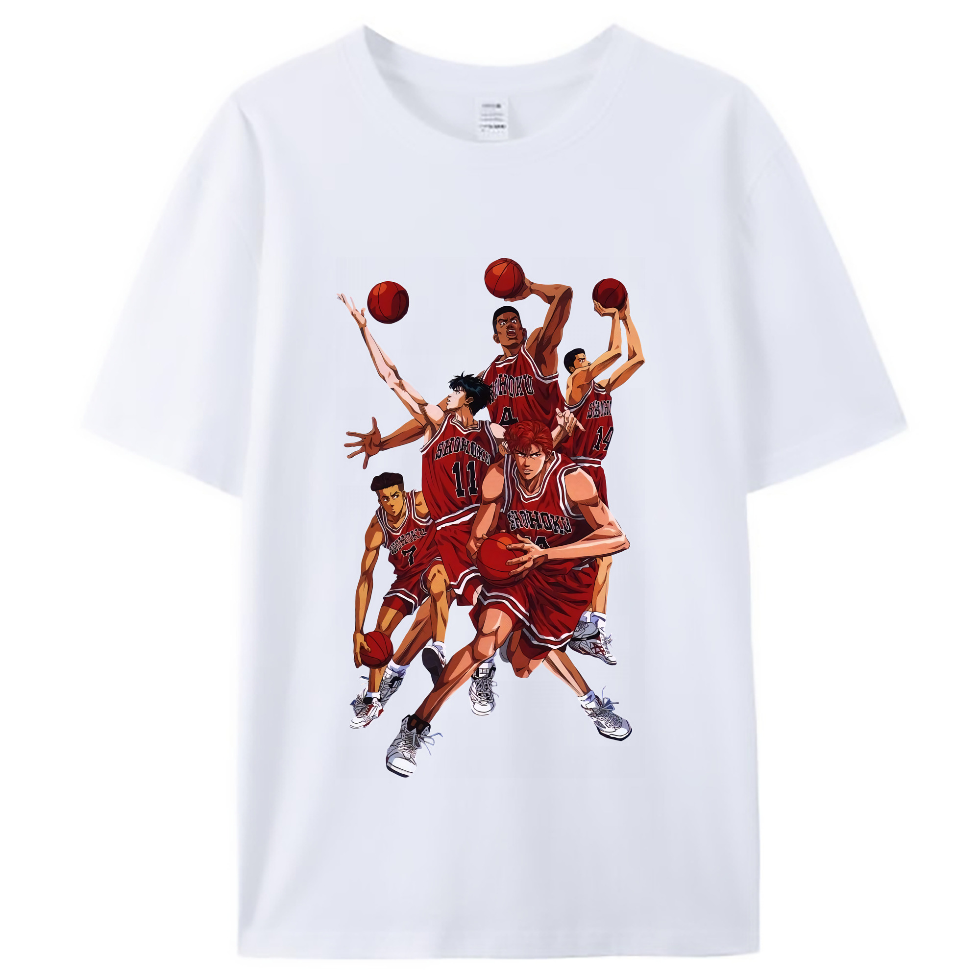 （画像用） SLAM DUNK／スラムダンク レディースカジュアルプリントTシャツ（綿100％）