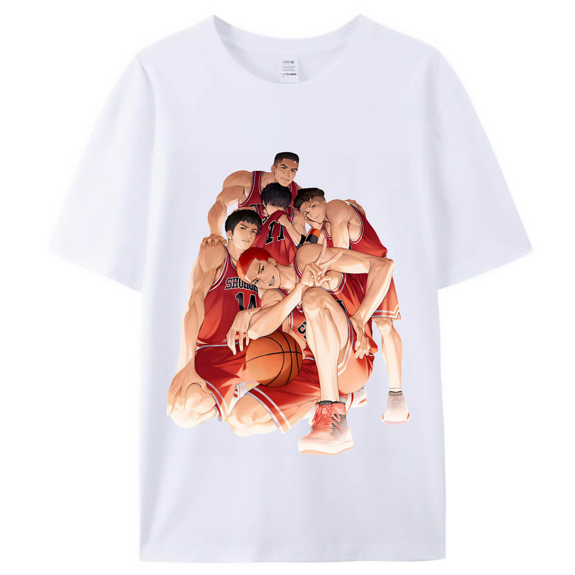 （画像用） SLAM DUNK／スラムダンク レディースカジュアルプリントTシャツ（綿100％）