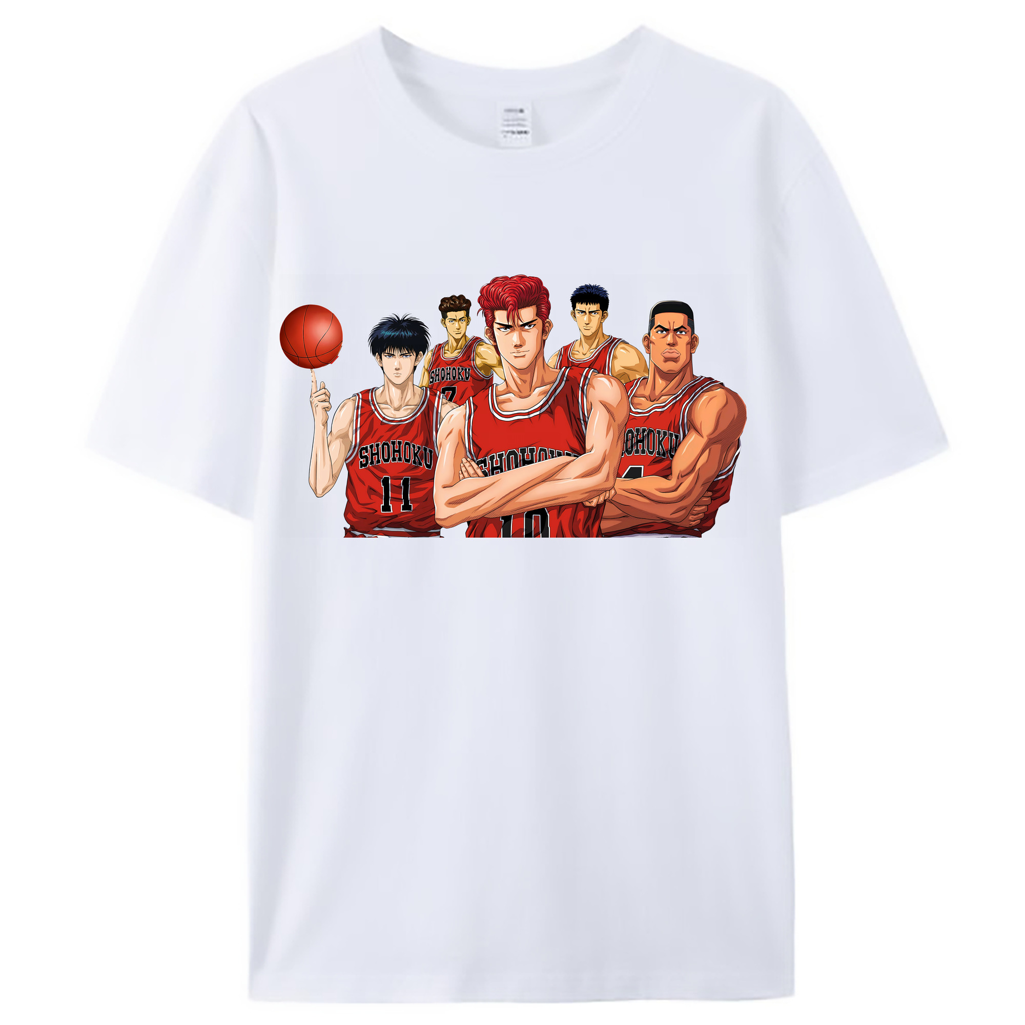 （画像用） SLAM DUNK／スラムダンク レディースカジュアルプリントTシャツ（綿100％）