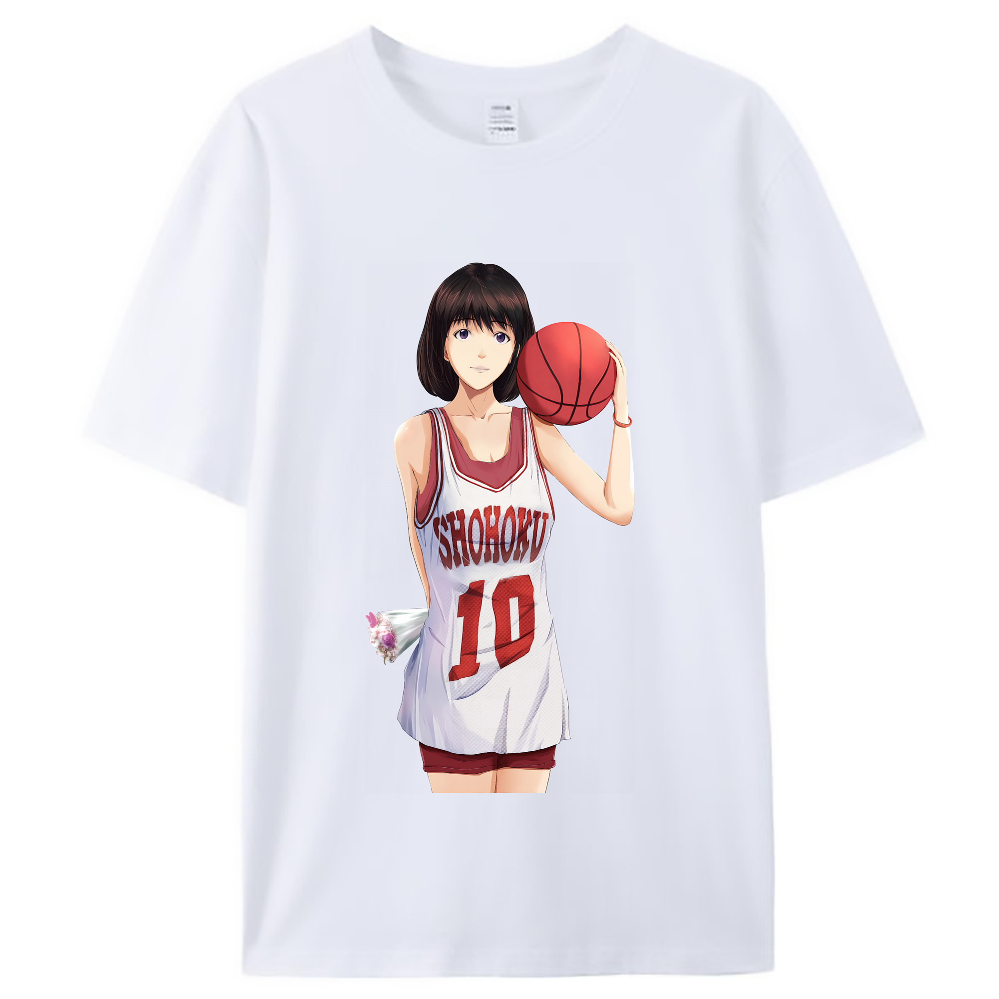（画像用） SLAM DUNK／スラムダンク レディースカジュアルプリントTシャツ（綿100％）
