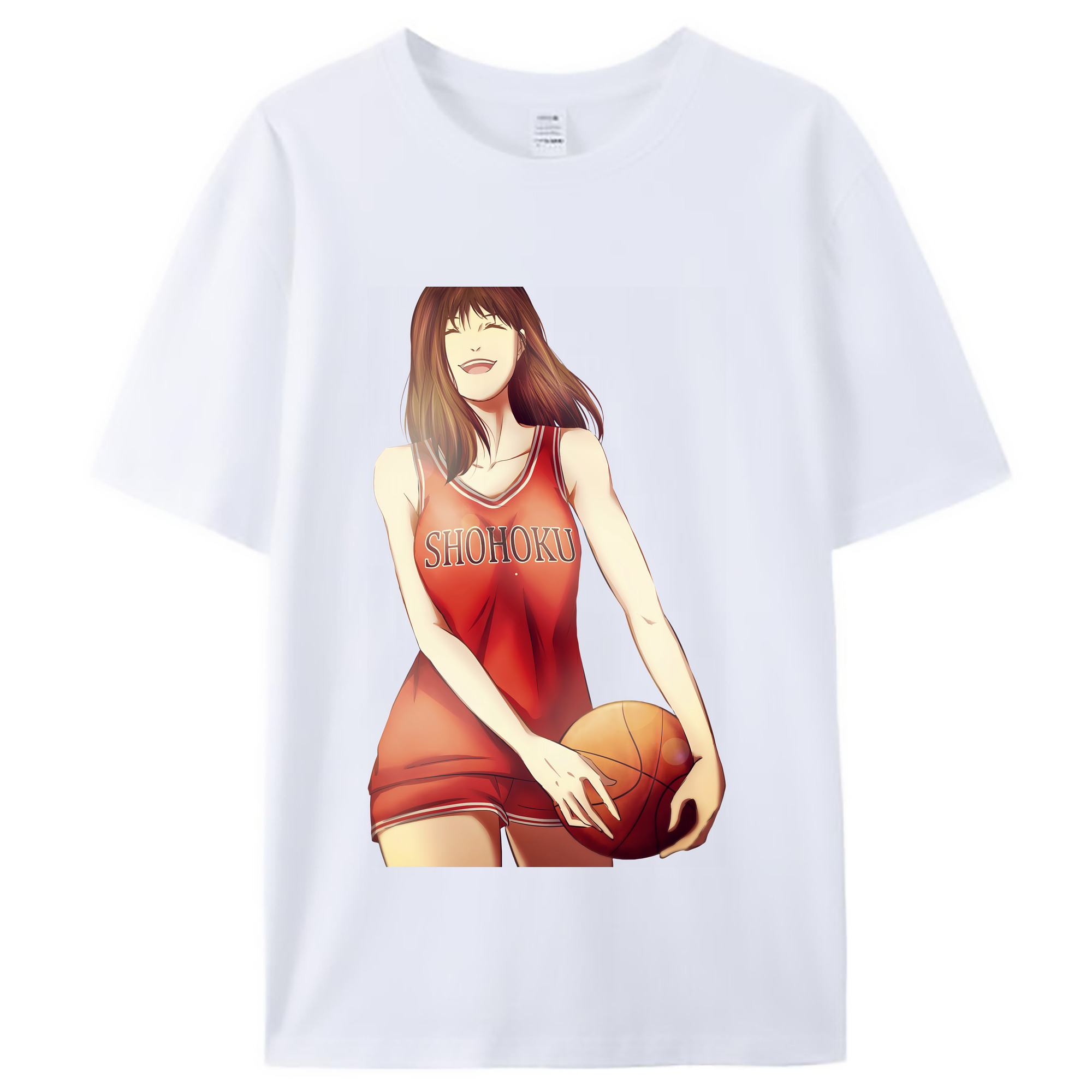（画像用） SLAM DUNK／スラムダンク レディースカジュアルプリントTシャツ（綿100％）
