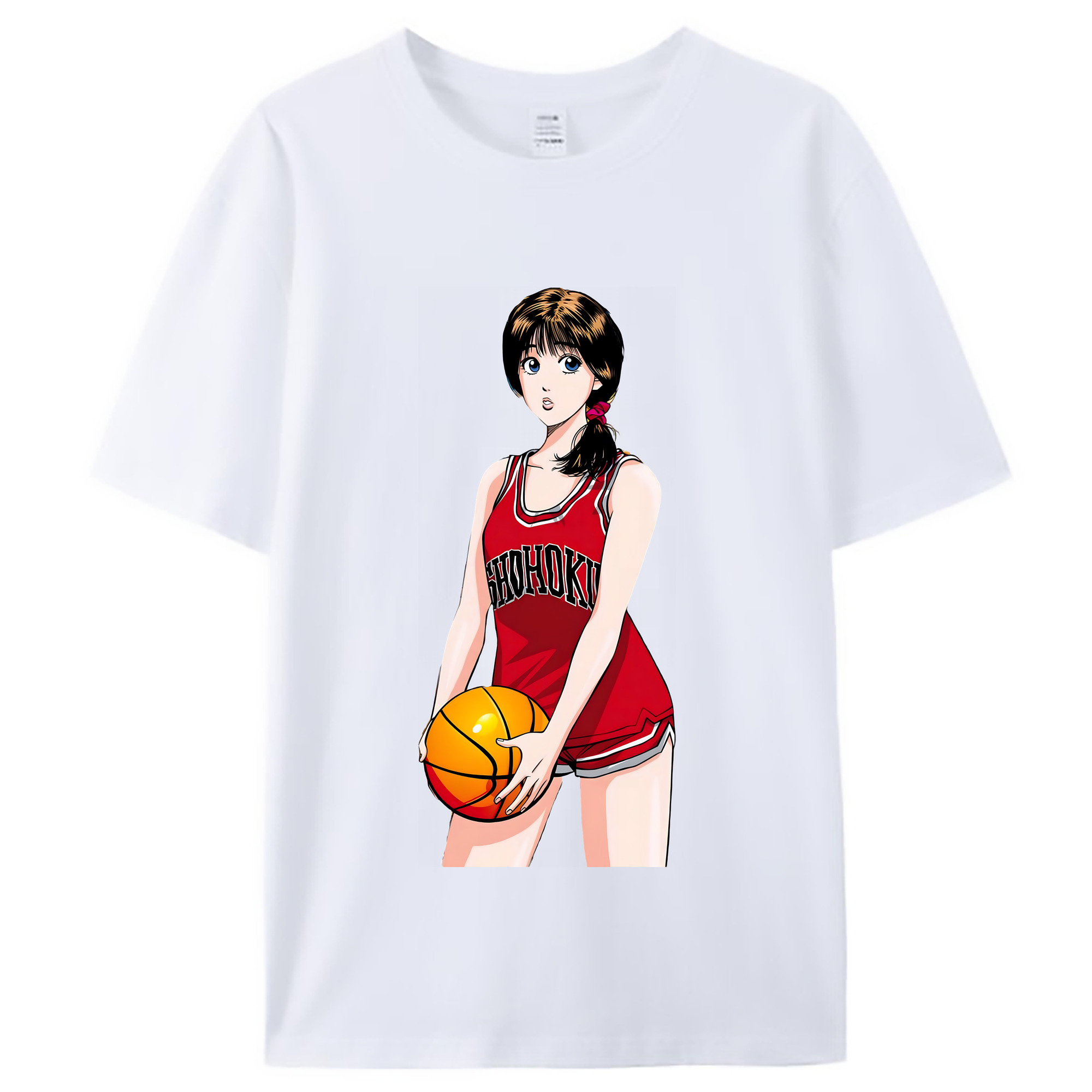 （画像用） SLAM DUNK／スラムダンク レディースカジュアルプリントTシャツ（綿100％）