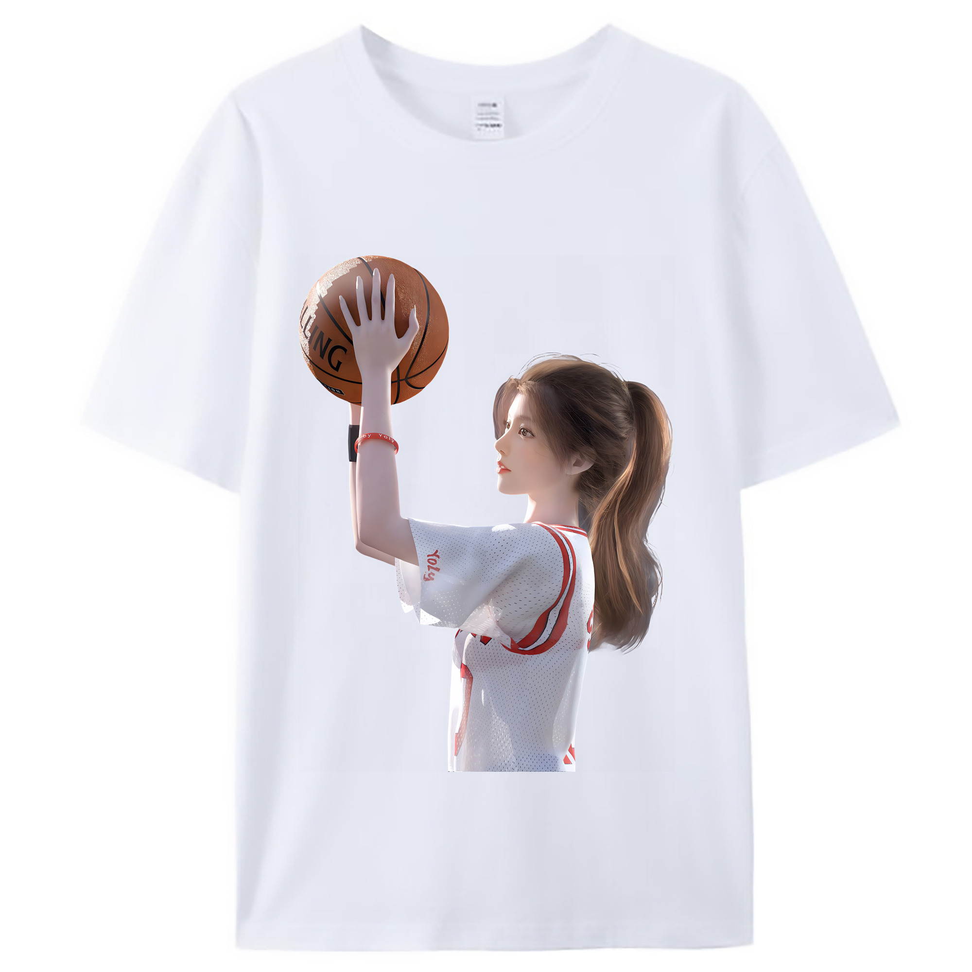 （画像用） SLAM DUNK／スラムダンク レディースカジュアルプリントTシャツ（綿100％）