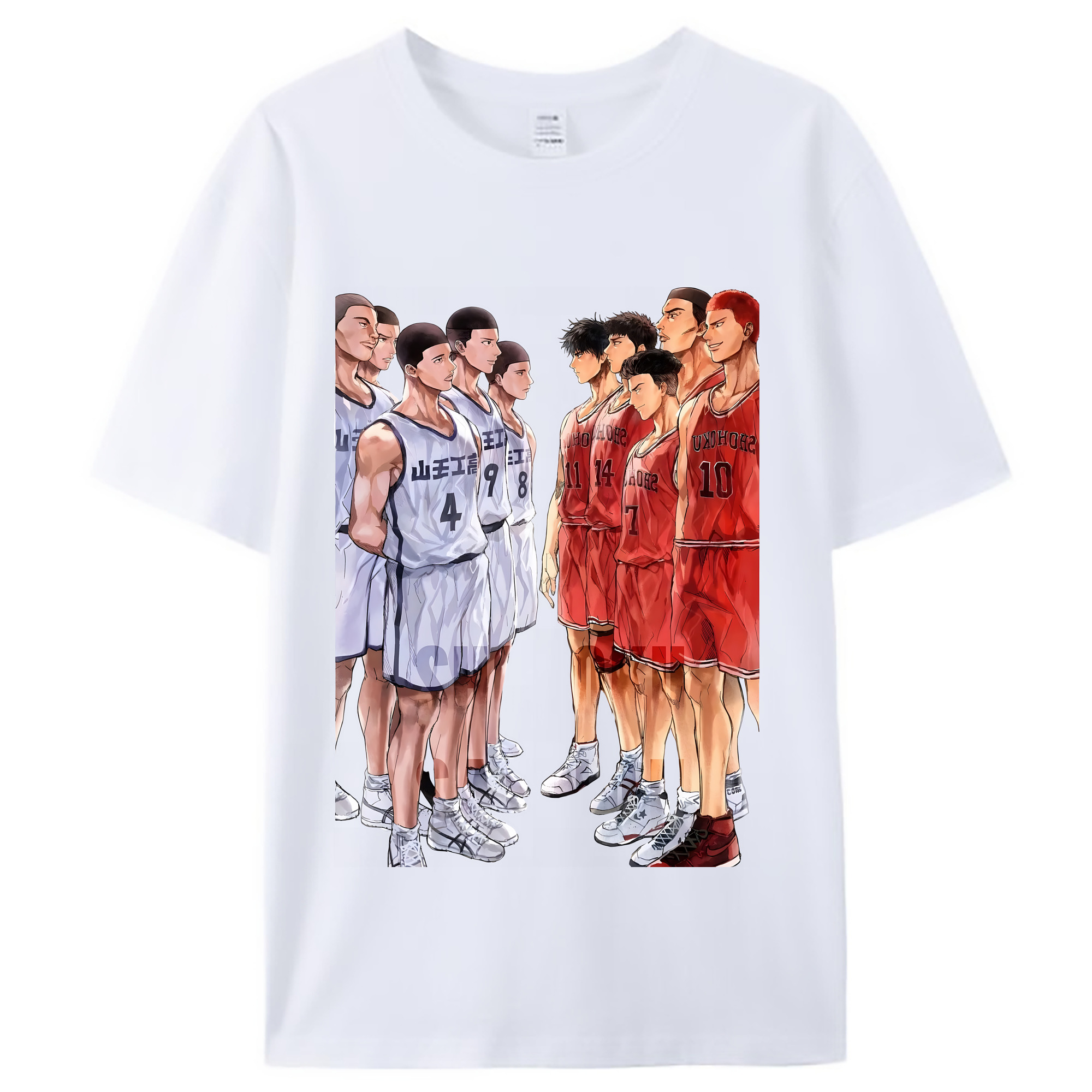 （画像用） SLAM DUNK／スラムダンク レディースカジュアルプリントTシャツ（綿100％）