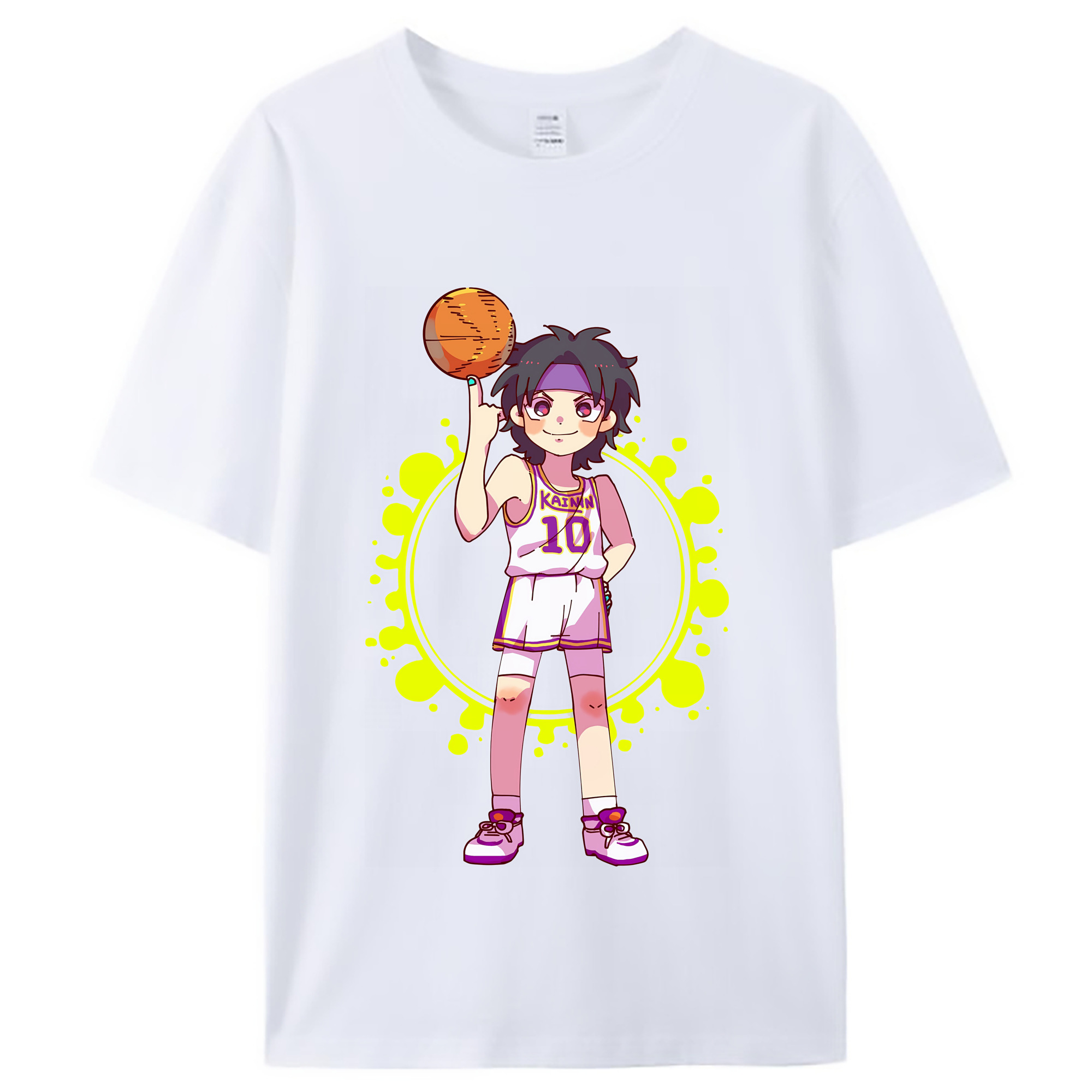（画像用） SLAM DUNK／スラムダンク レディースカジュアルプリントTシャツ（綿100％）