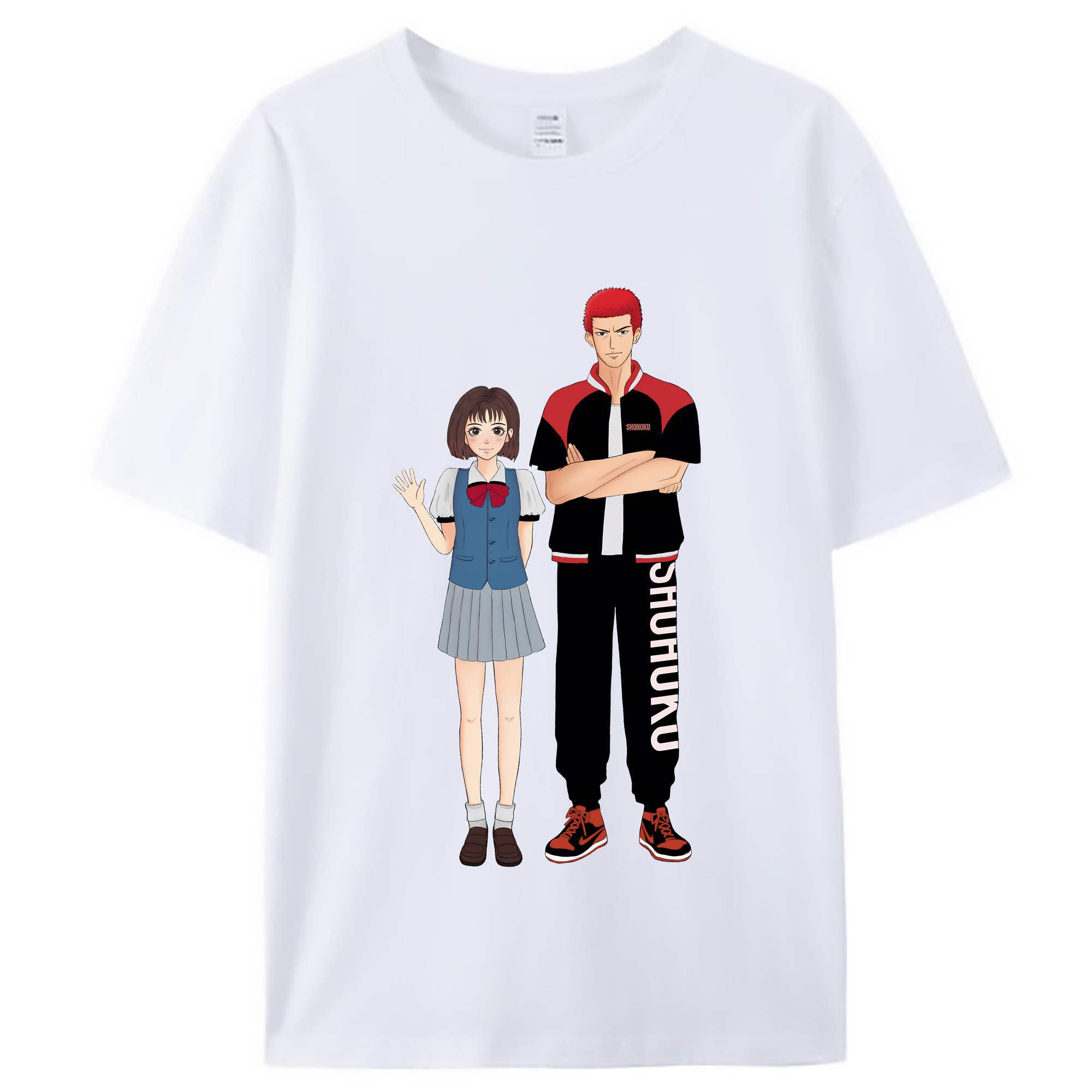 （画像用） SLAM DUNK／スラムダンク レディースカジュアルプリントTシャツ（綿100％）