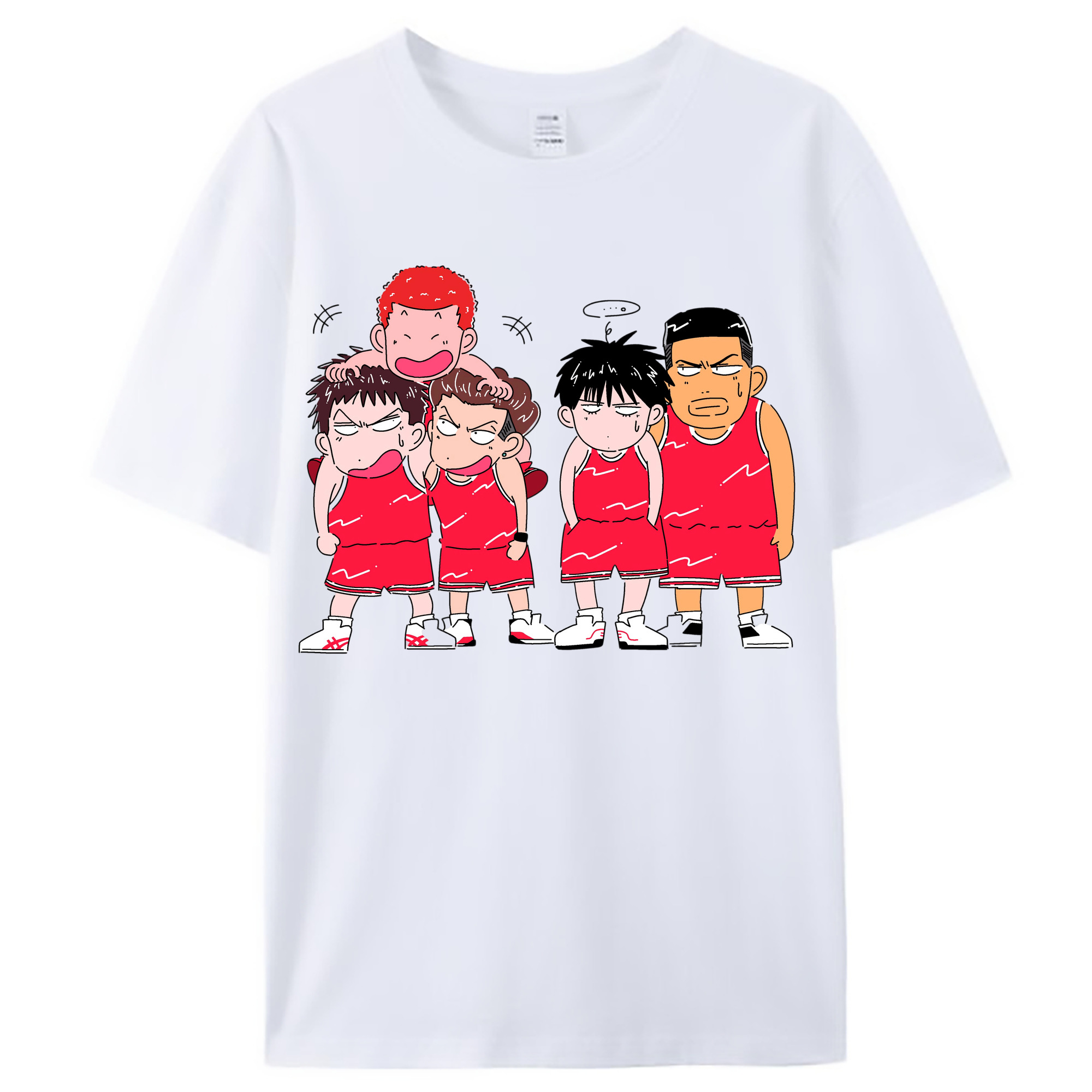 （画像用） SLAM DUNK／スラムダンク レディースカジュアルプリントTシャツ（綿100％）