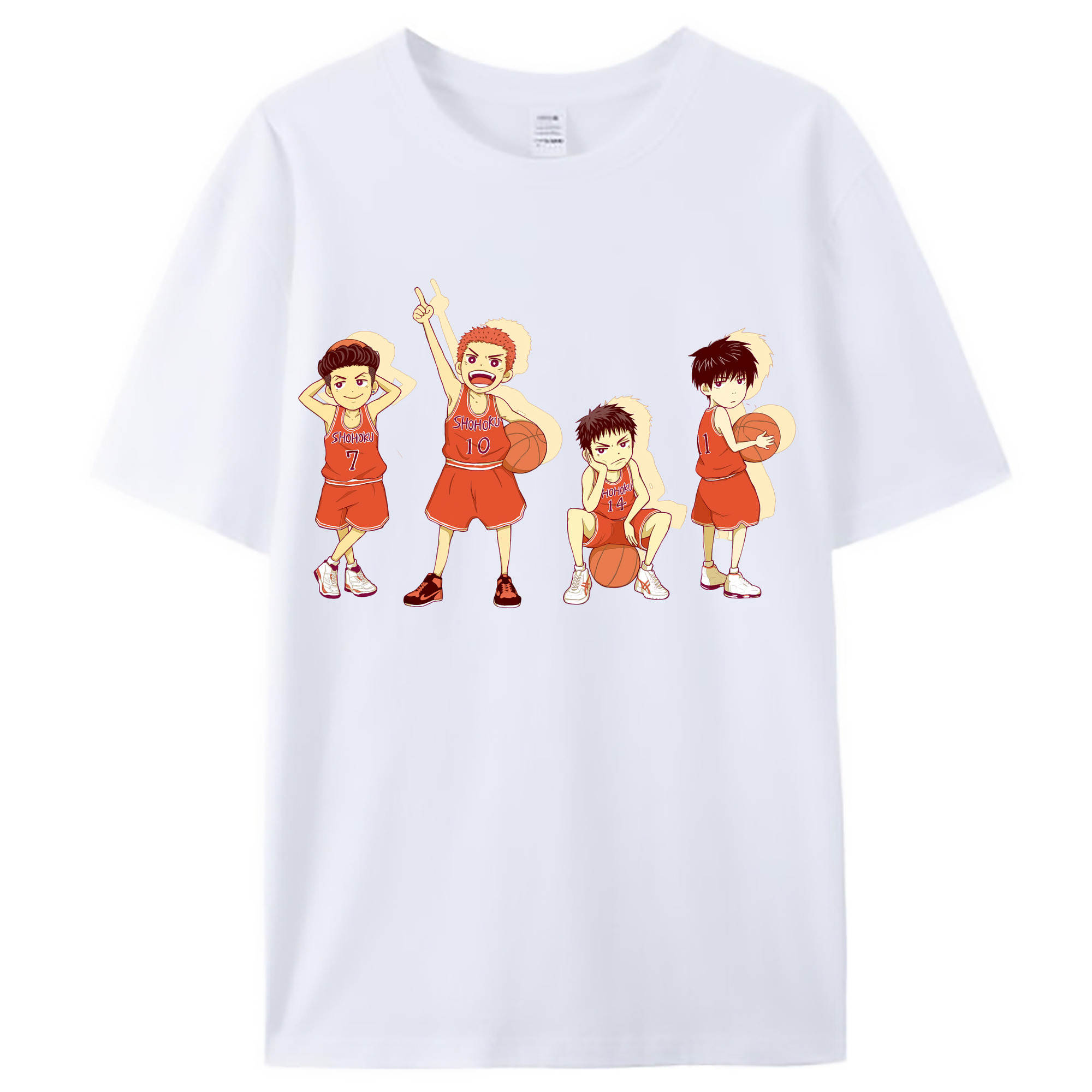 （画像用） SLAM DUNK／スラムダンク レディースカジュアルプリントTシャツ（綿100％）