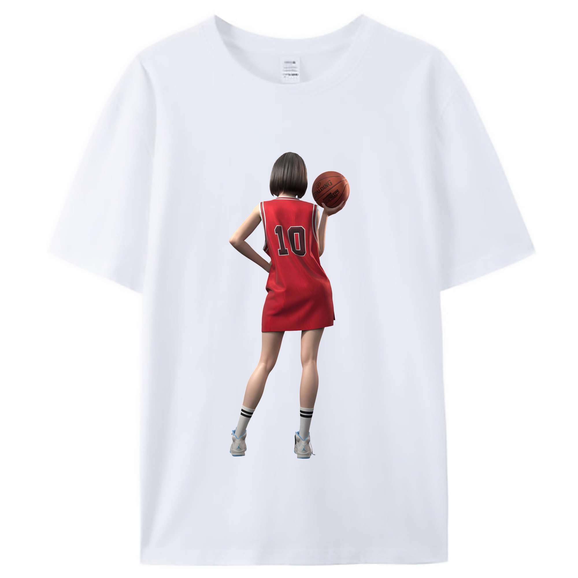 （画像用） SLAM DUNK／スラムダンク レディースカジュアルプリントTシャツ（綿100％）