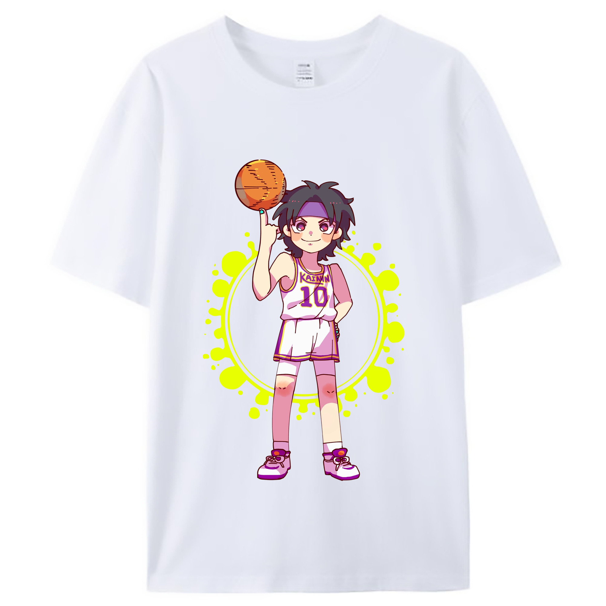 （画像用） SLAM DUNK／スラムダンク レディースカジュアルプリントTシャツ（綿100％）