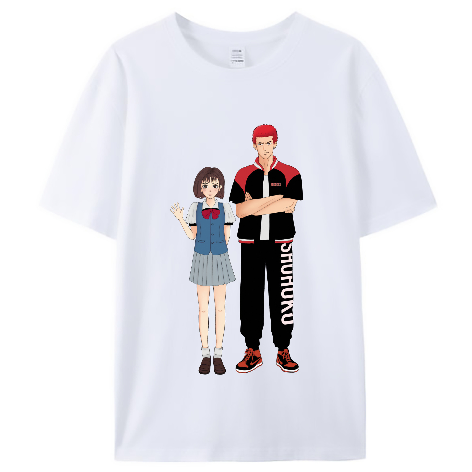（画像用） SLAM DUNK／スラムダンク レディースカジュアルプリントTシャツ（綿100％）
