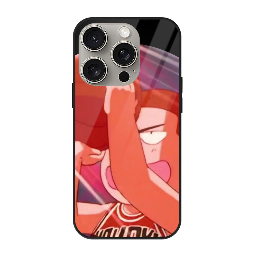 （画像用） SLAM DUNK／スラムダンク 【iPhone15Pro対応】スマホケース 耐衝撃＆黄変防止 背面ガラス