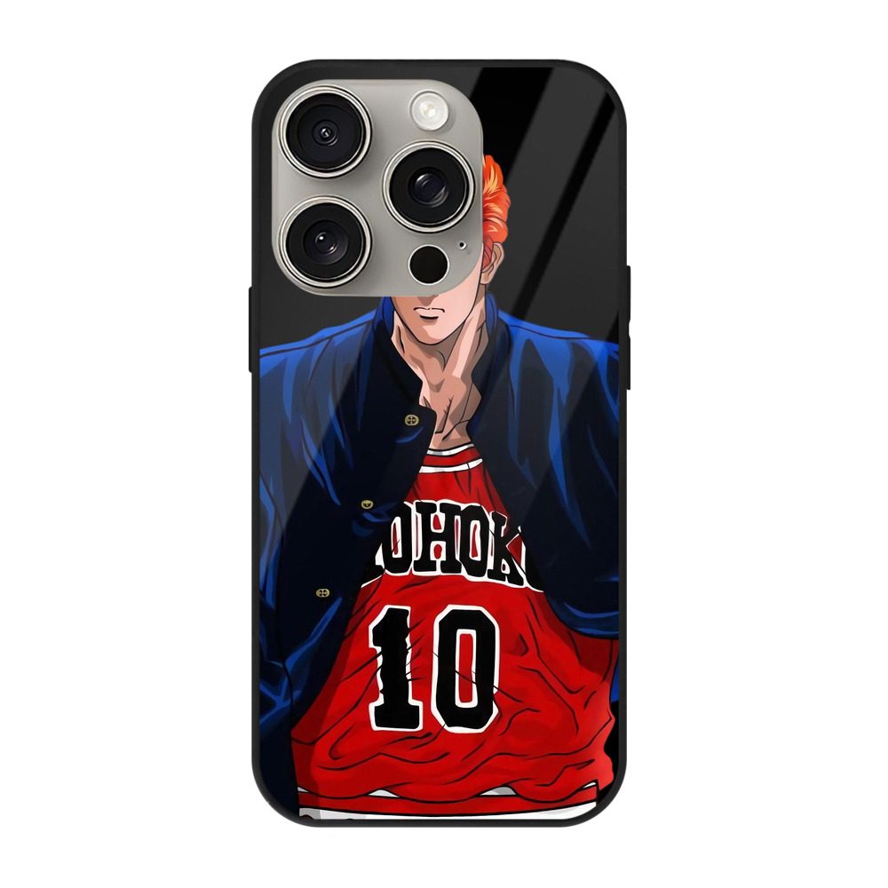 （画像用） SLAM DUNK／スラムダンク 【iPhone15Pro対応】スマホケース 耐衝撃＆黄変防止 背面ガラス